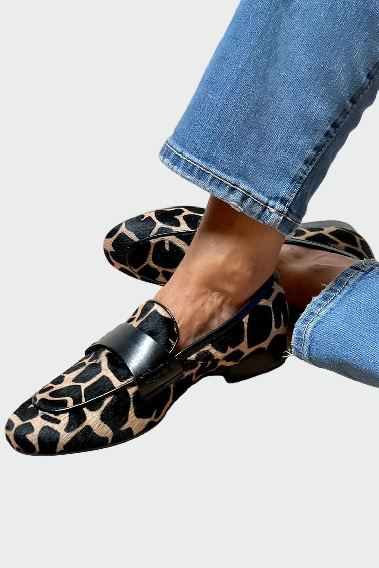 Animal Print Loafers