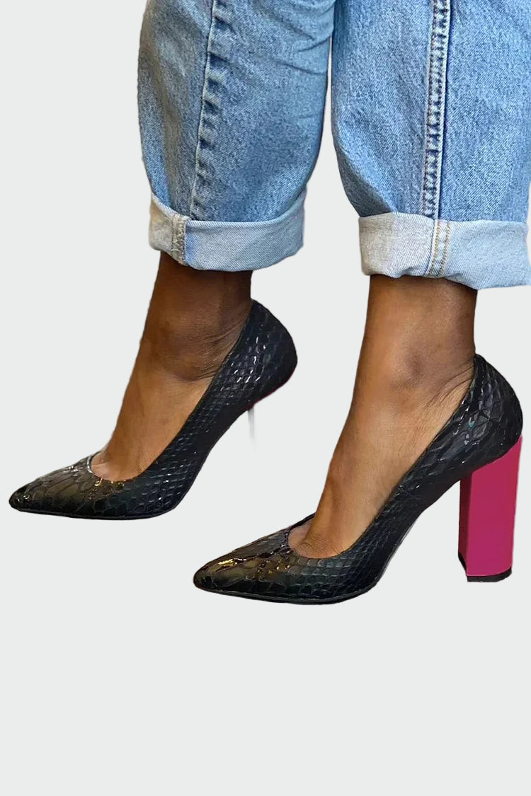 Heels with Fluorescent Heel