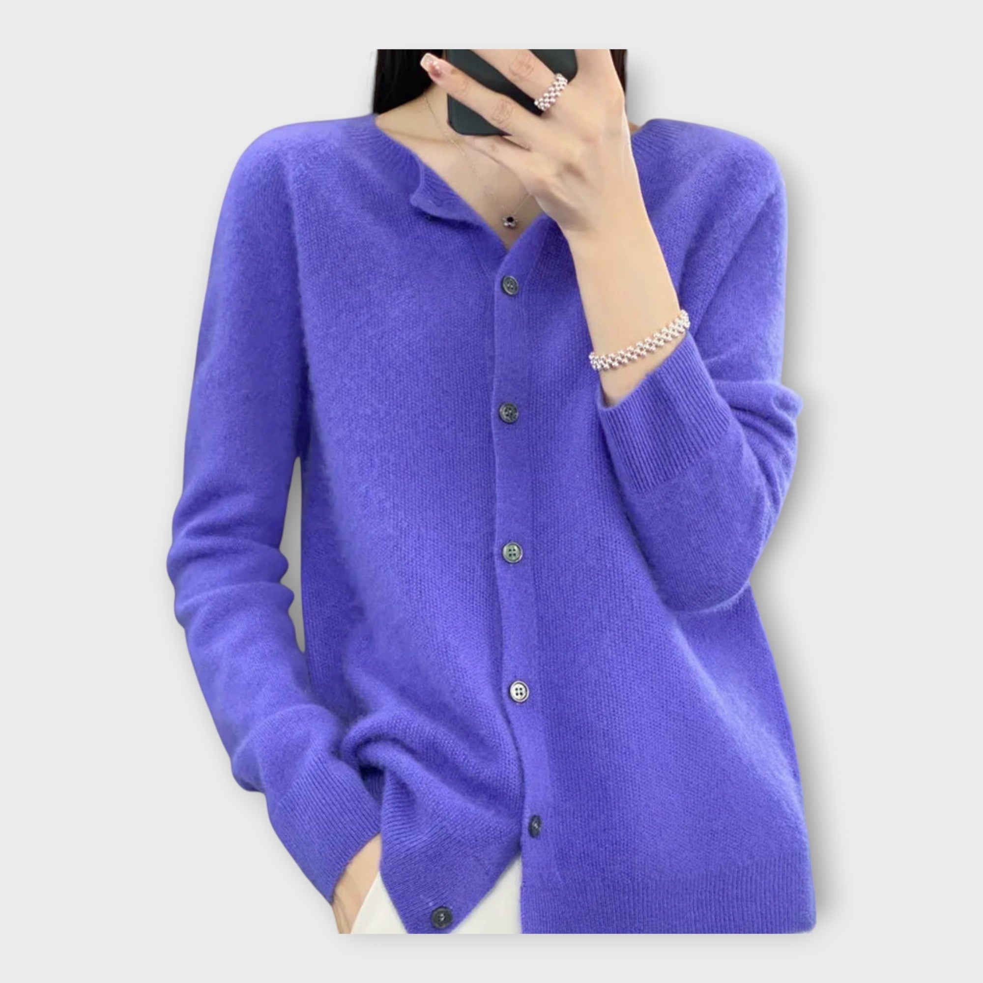 Elegant Buttoned Cardigan