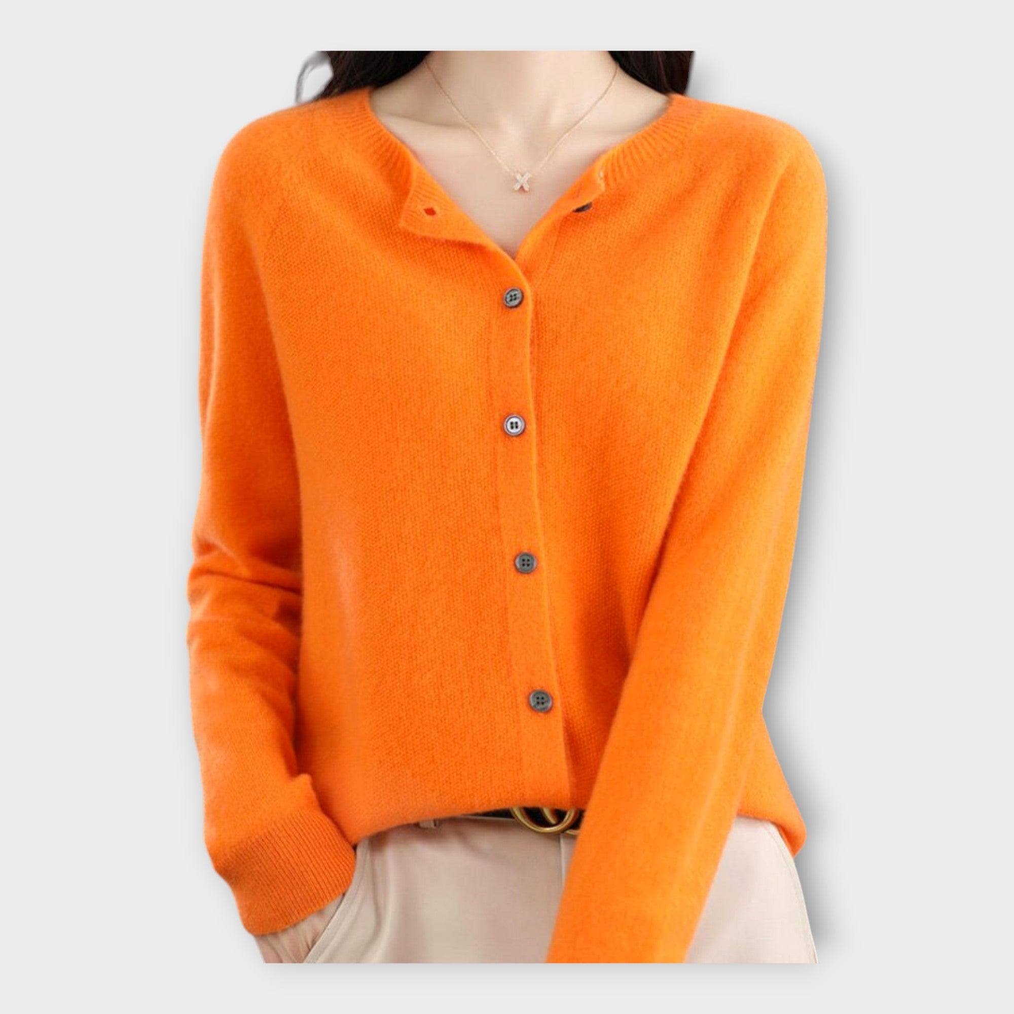 Elegant Buttoned Cardigan