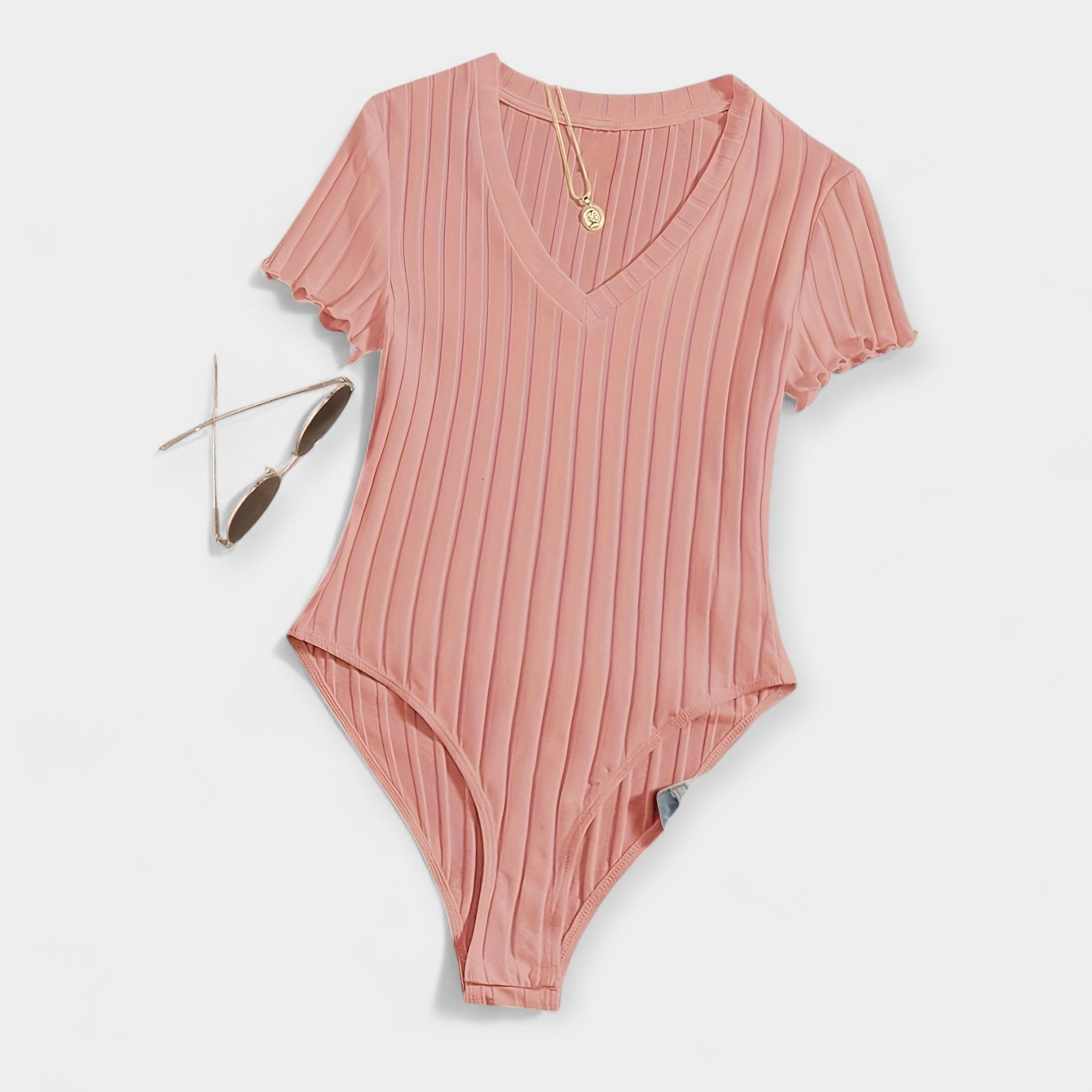 Bodysuit with Pipe Details