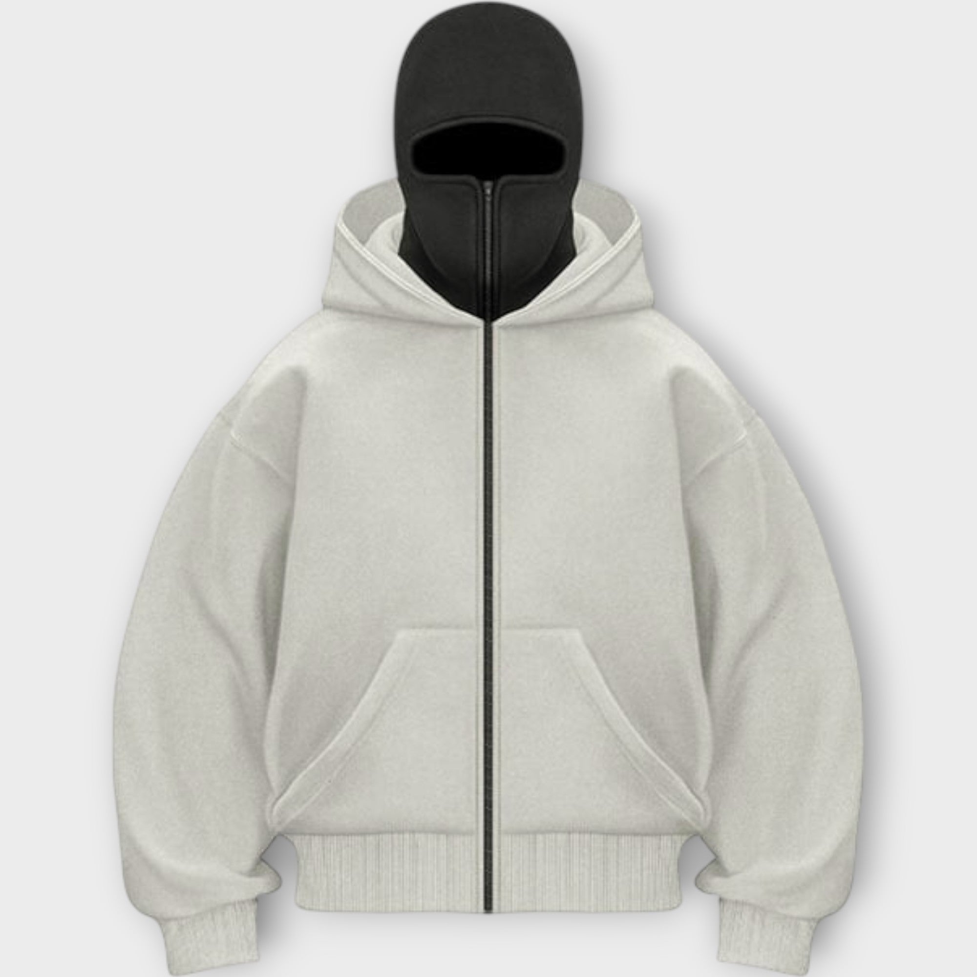 Hooded Sweatshirt with Front Zip