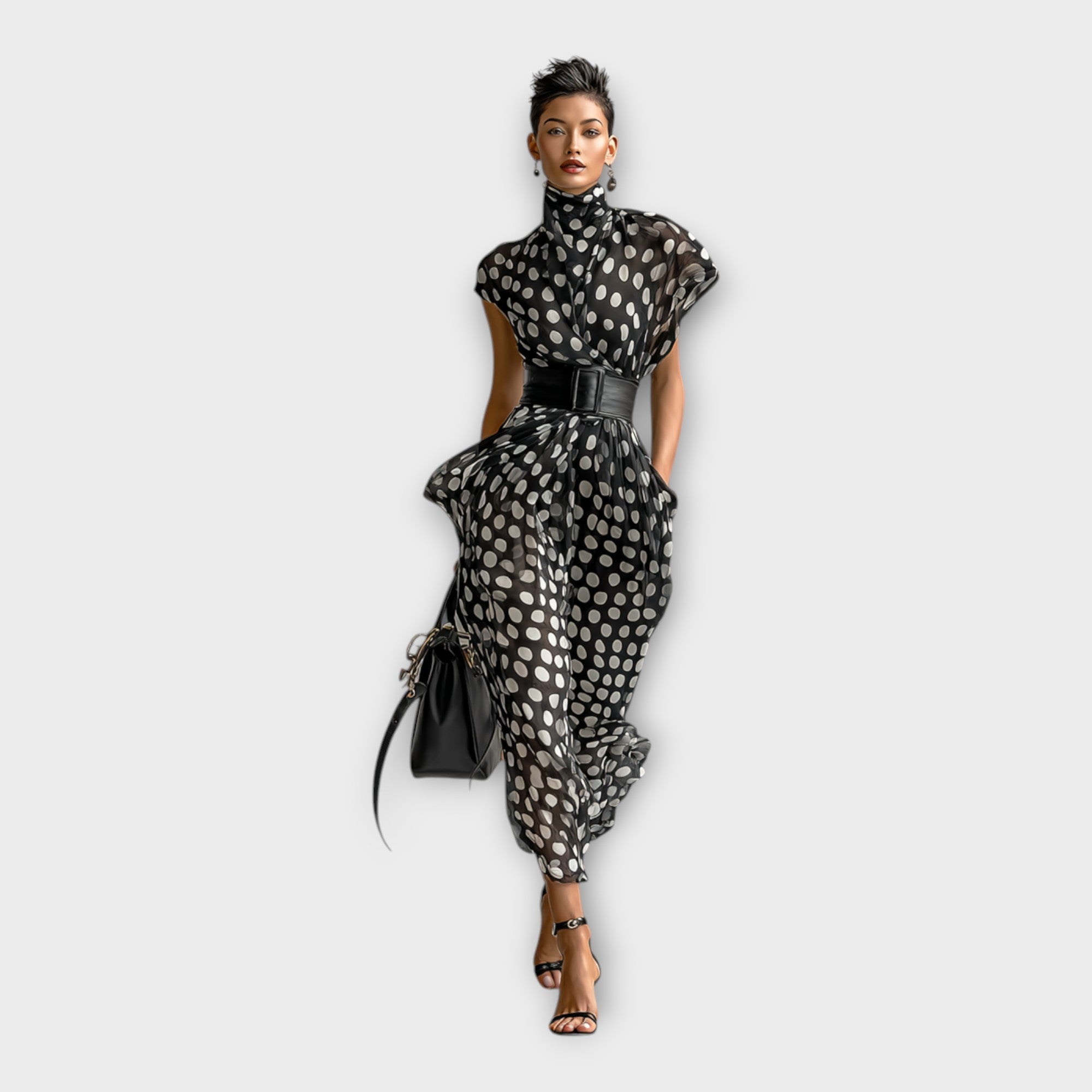 Long dress with refined and timeless aesthetics