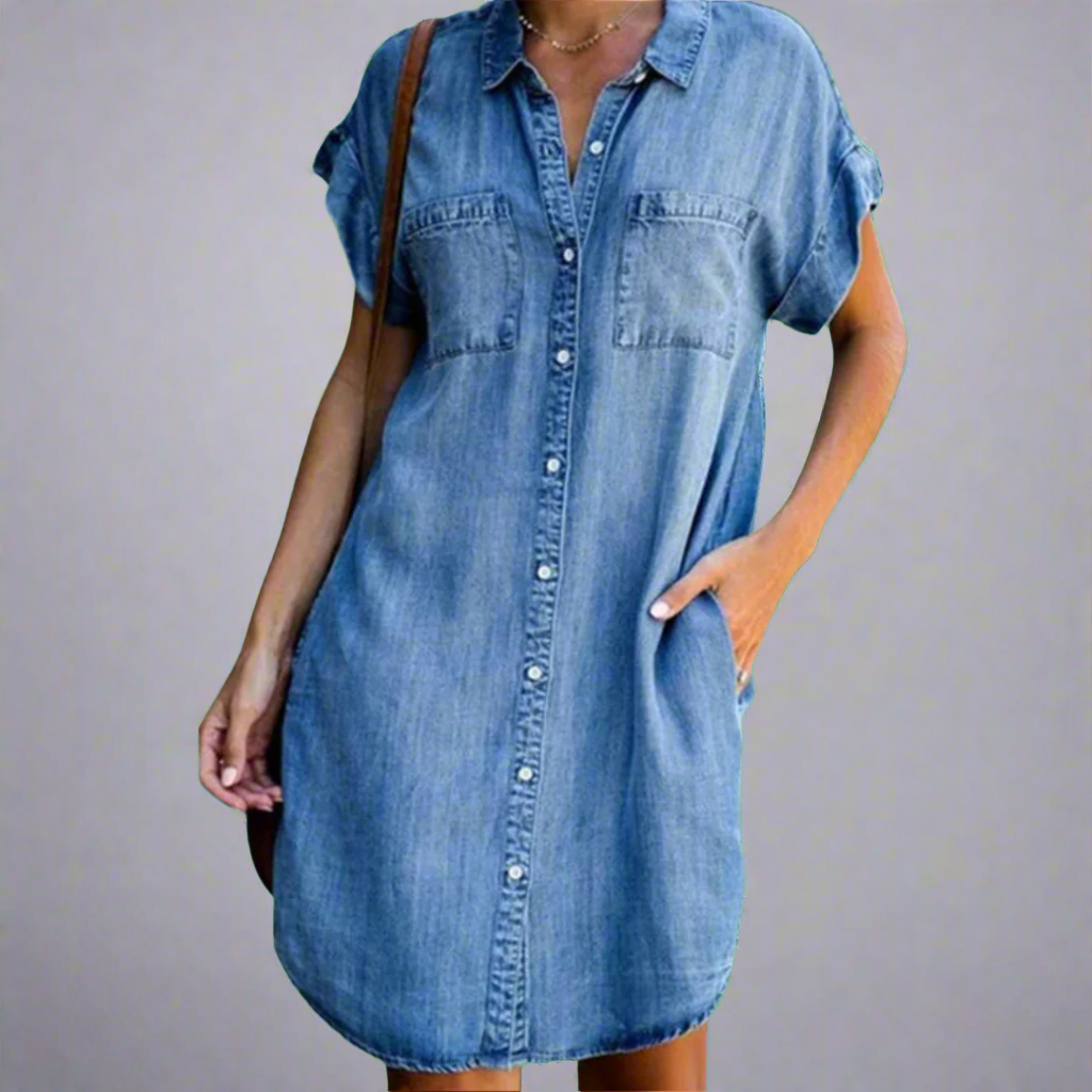 Mini Dress in Stretch Fabric