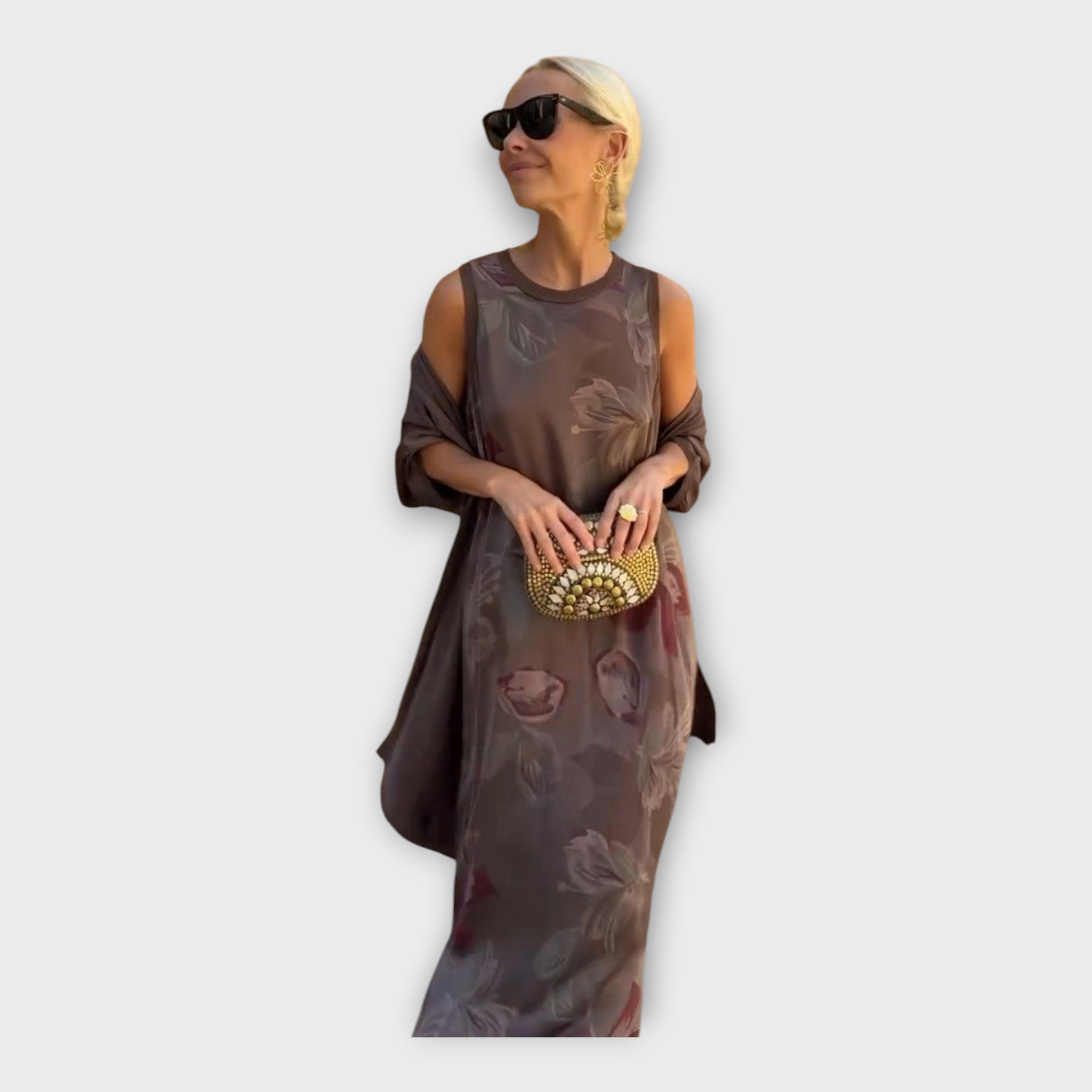 Maxi Dress with Refined Design