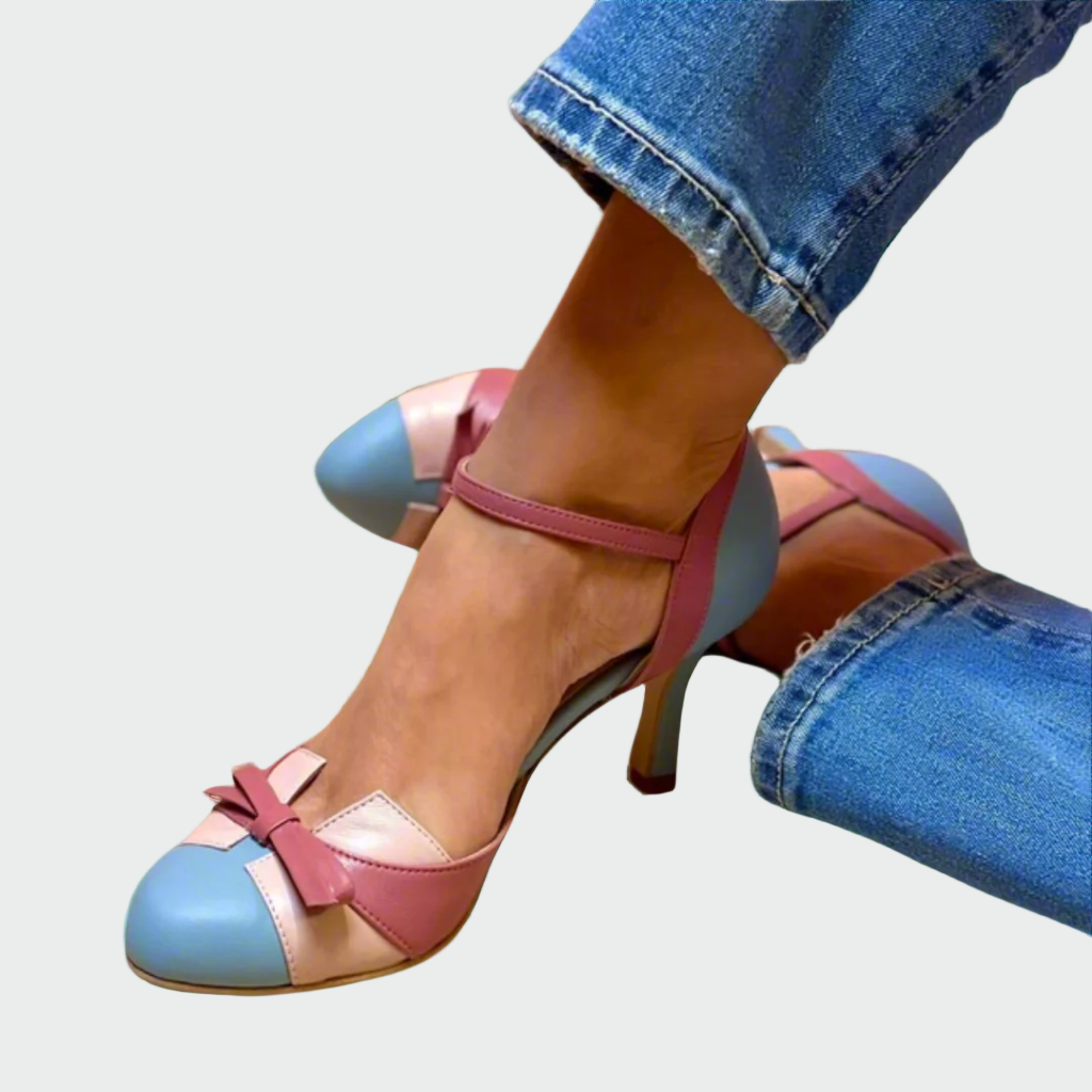 Multicoloured Heels with Strap