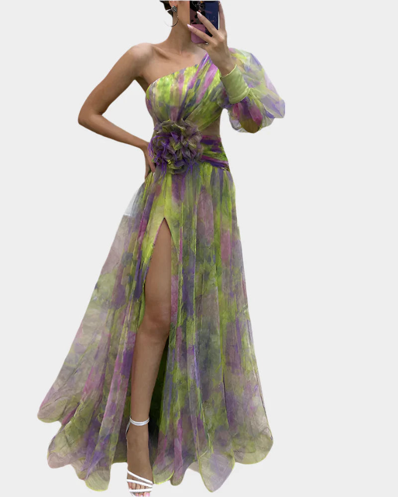 Romantic Dress with Slit