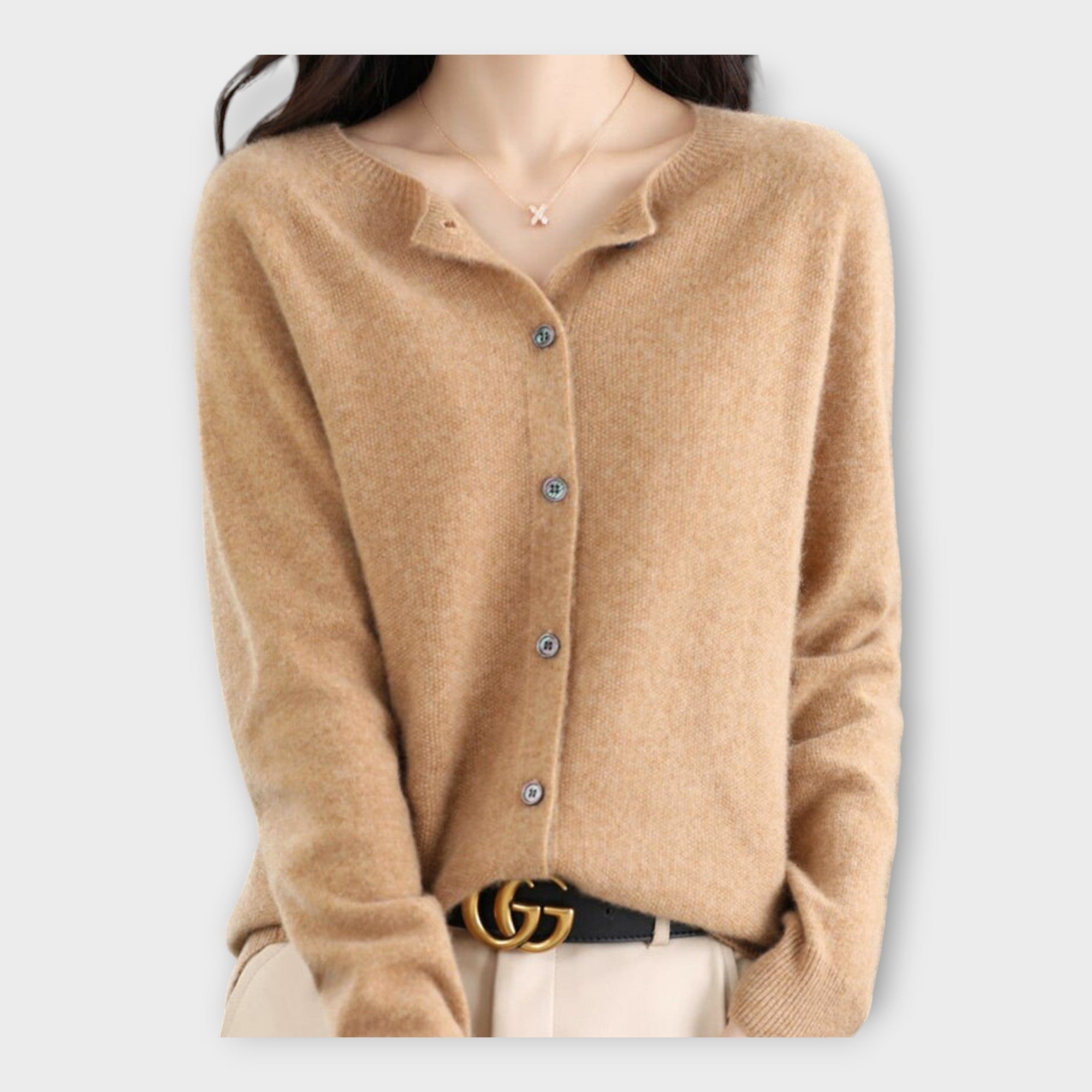 Elegant Buttoned Cardigan