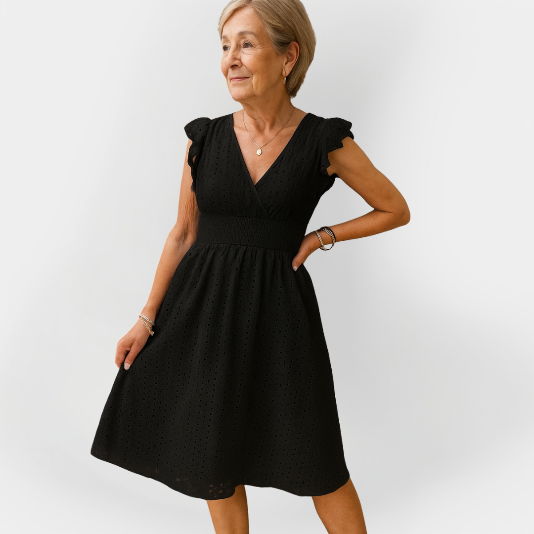 Stunning Dress with Puff Waist