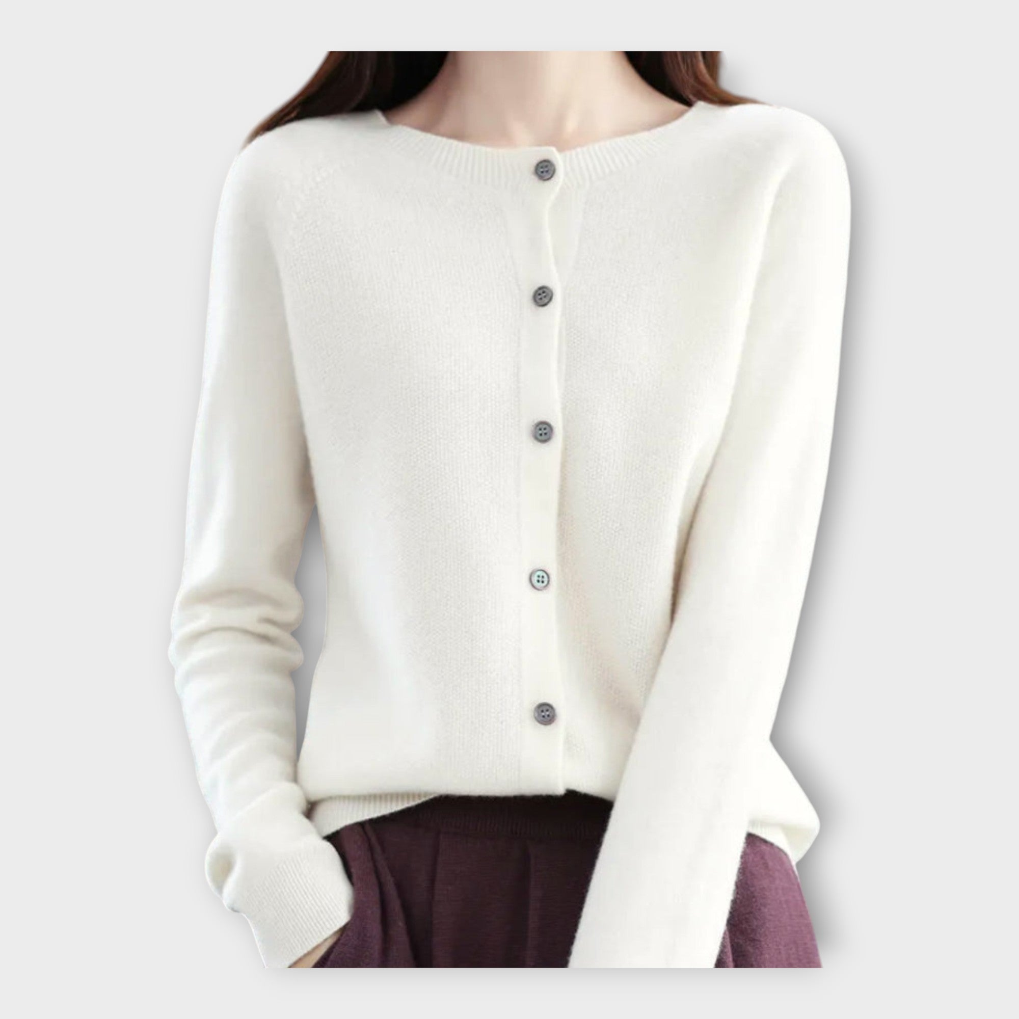 Elegant Buttoned Cardigan