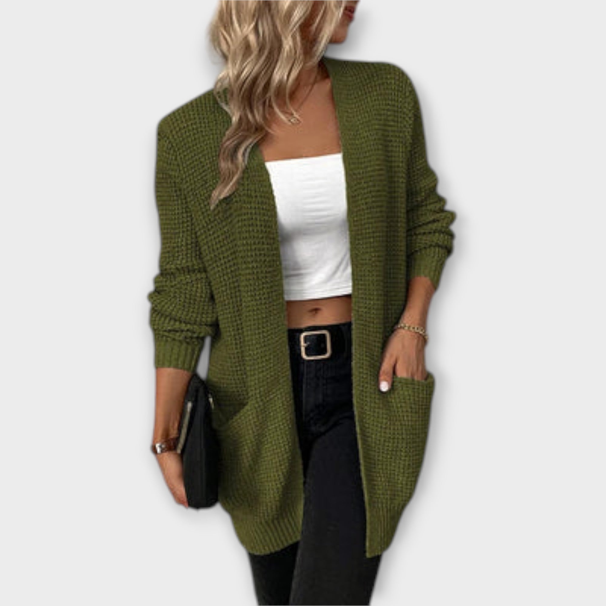 Nancy - relaxed knitted cardigan with pockets