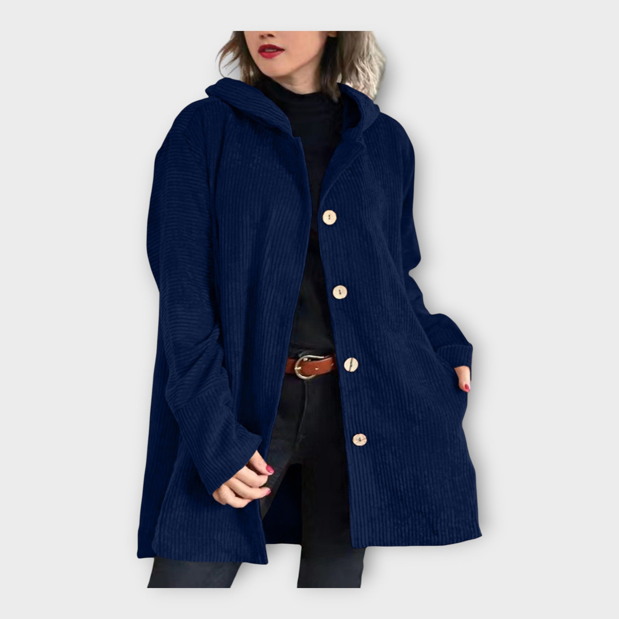 Long Everyday Coat with Hood