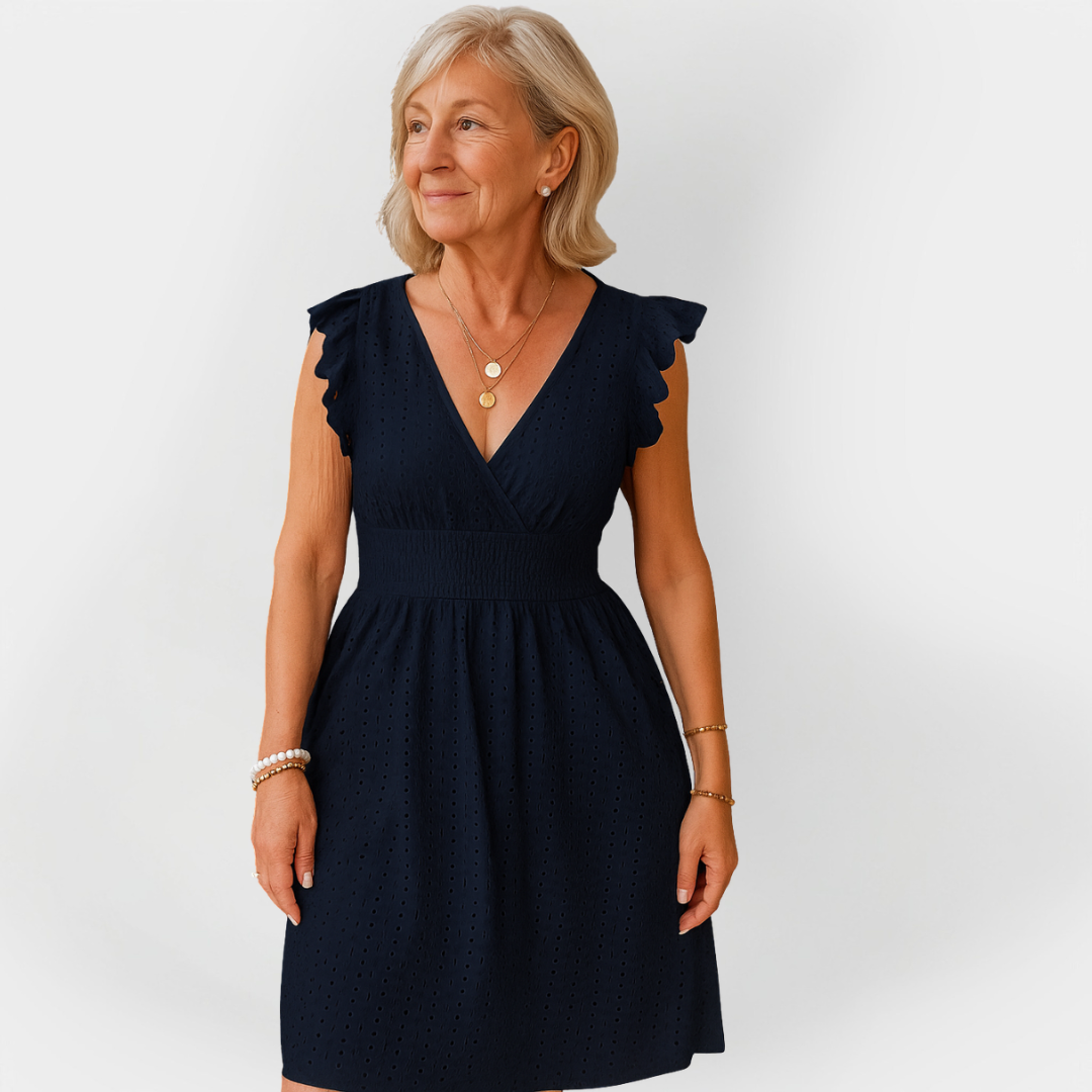 Stunning Dress with Puff Waist