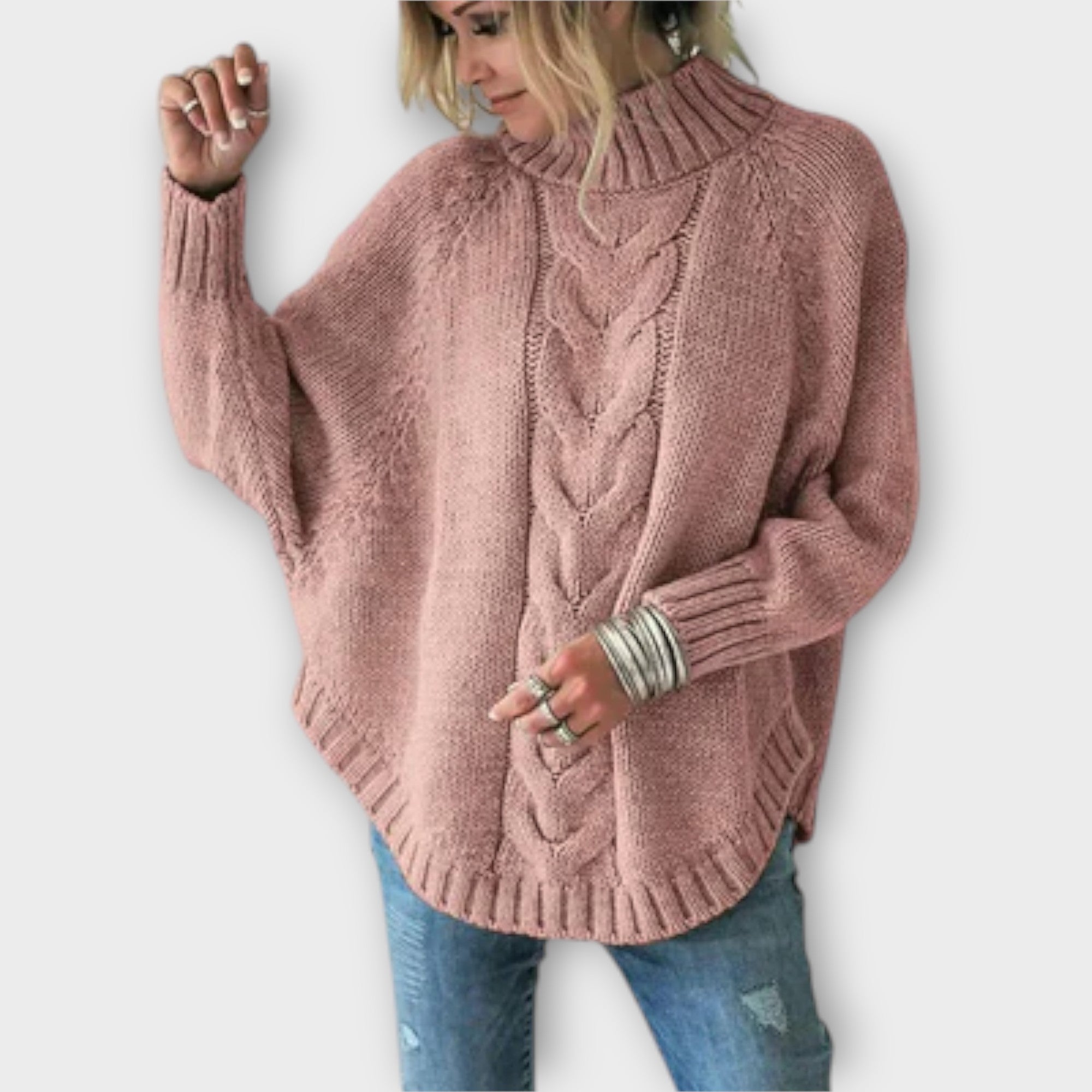 Elysian - Knitted Sweater with Braid Design