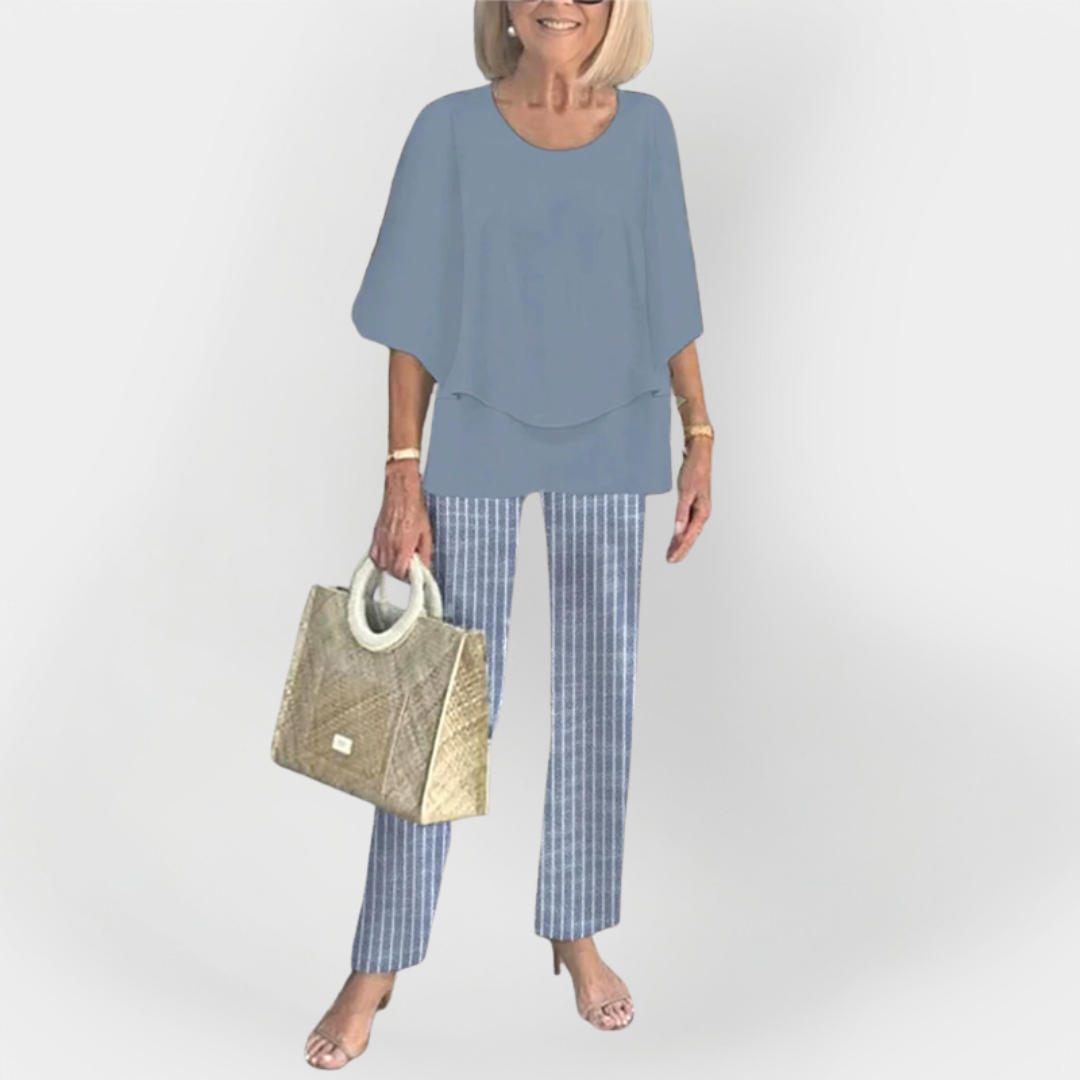 Stylish Set with Comfortable Top and Trousers