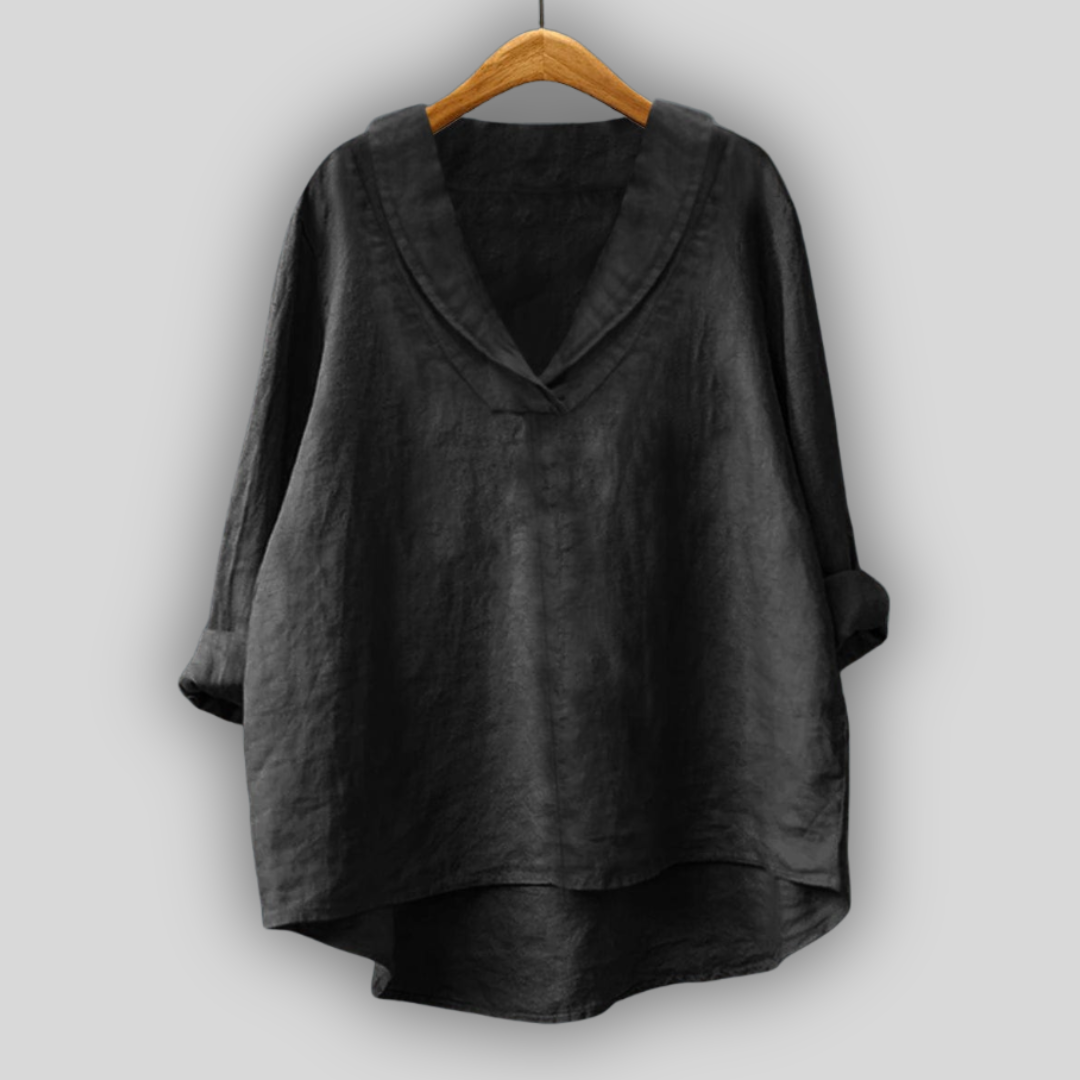 Linen Blouse Golden Aura