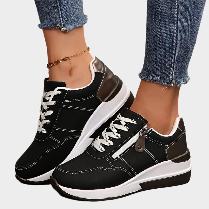 Orthopaedic Shoe with Zip and Thick Sole