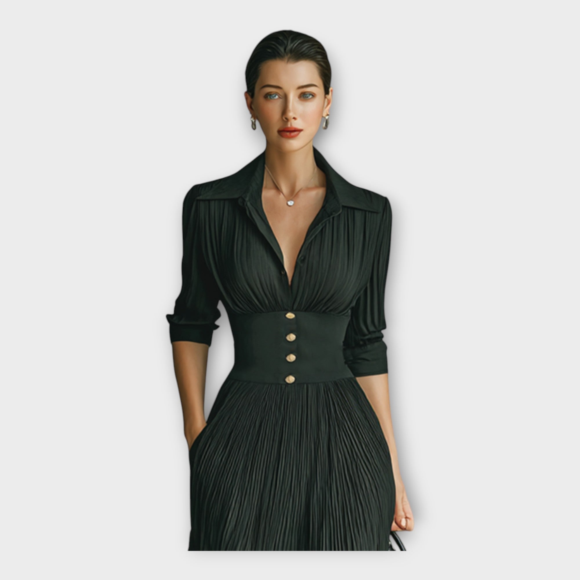 Long dress with refined elegance