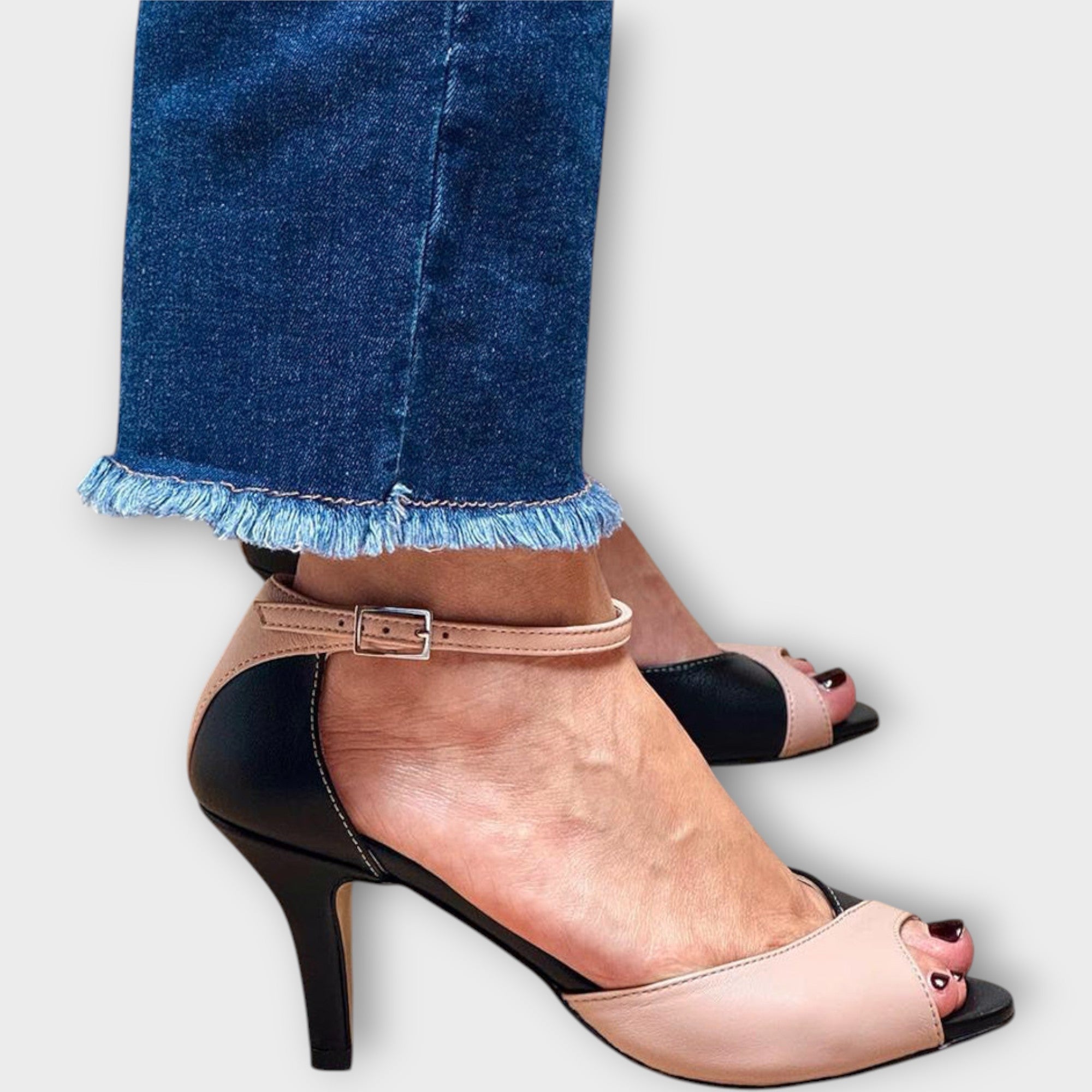 Boots with Medium Heel and Ankle Strap