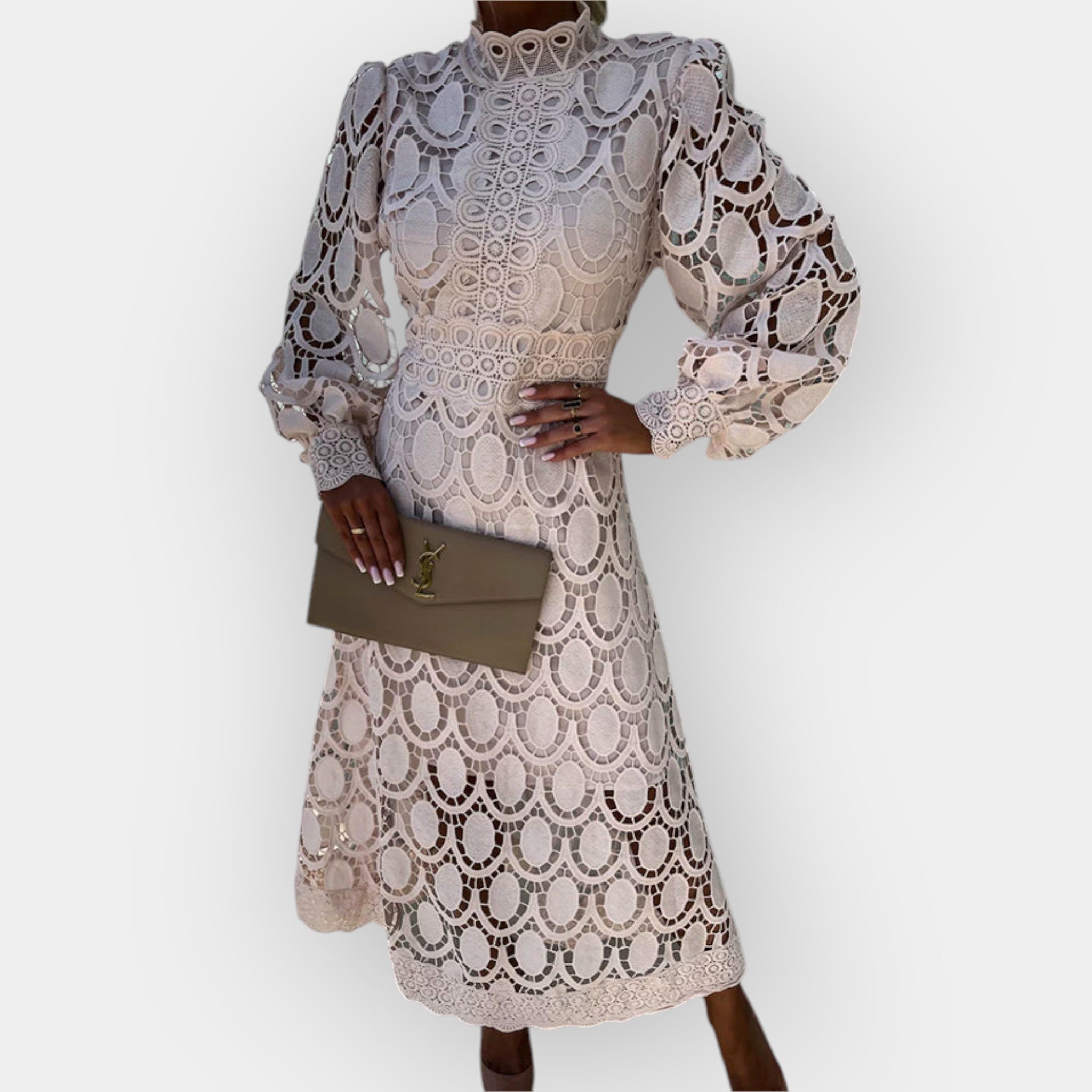 Romantic Dress with Lace Details