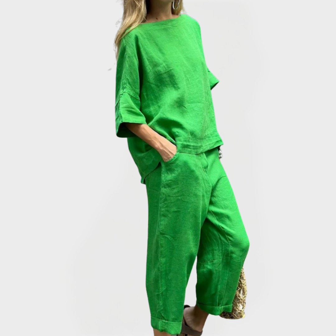 Dress Set with Natural Designs