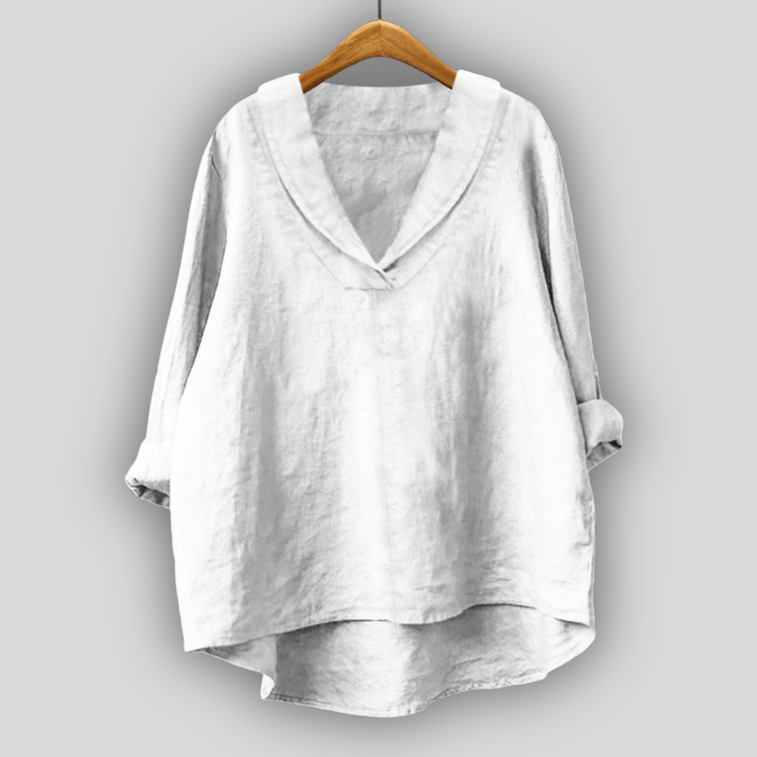 Linen Blouse Golden Aura
