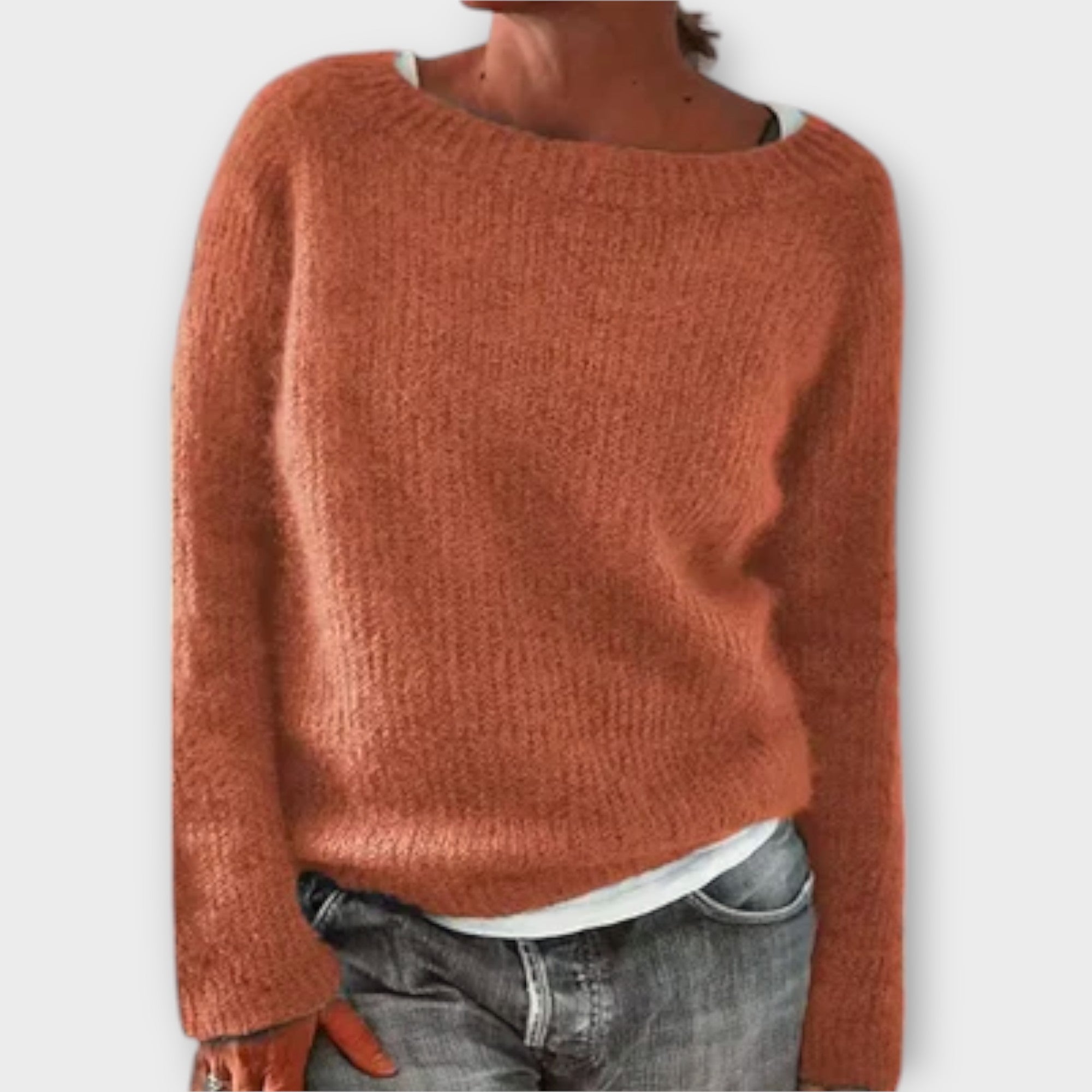 Knitted Sweater with Minimal Design