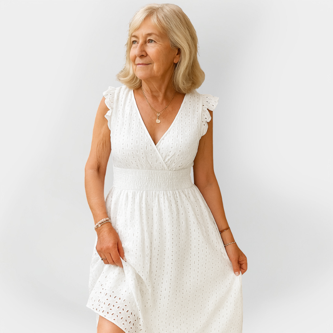 Stunning Dress with Puff Waist