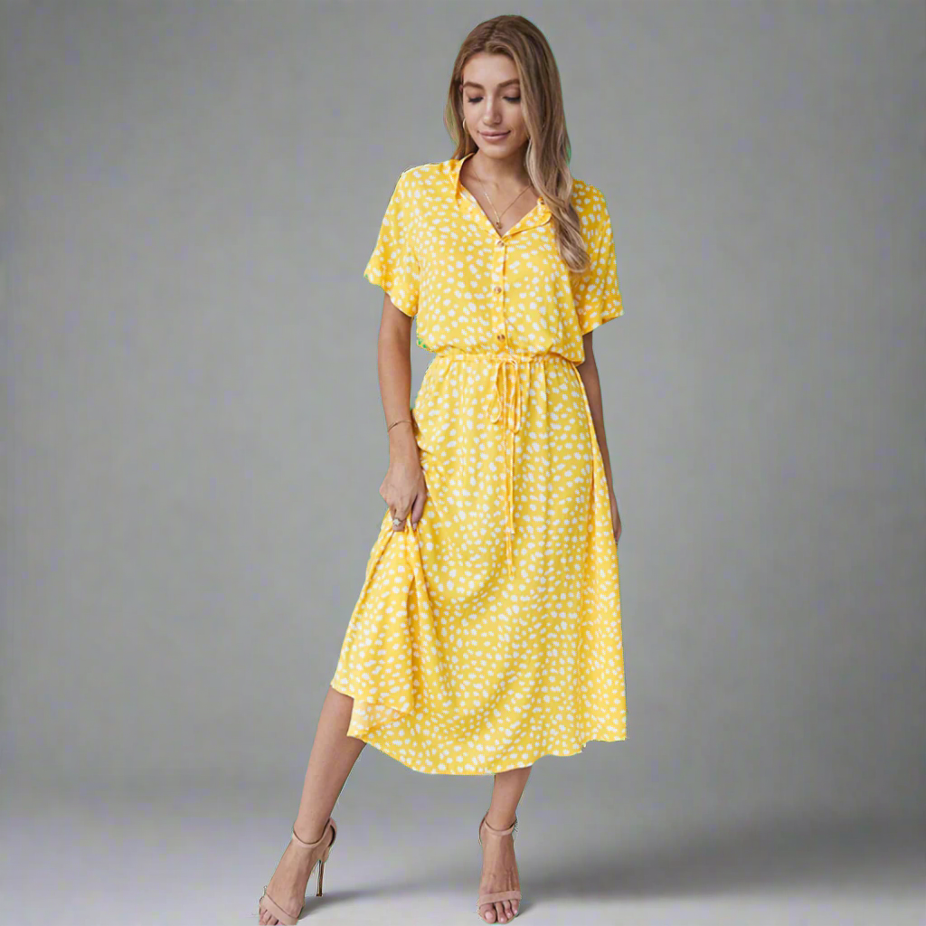 Summer Dress Made from Fine Fabric