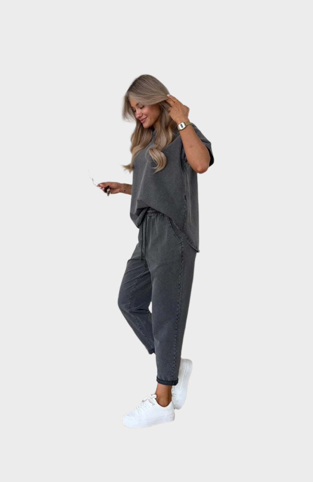Casual Set with T-Shirt and Jogger Trousers