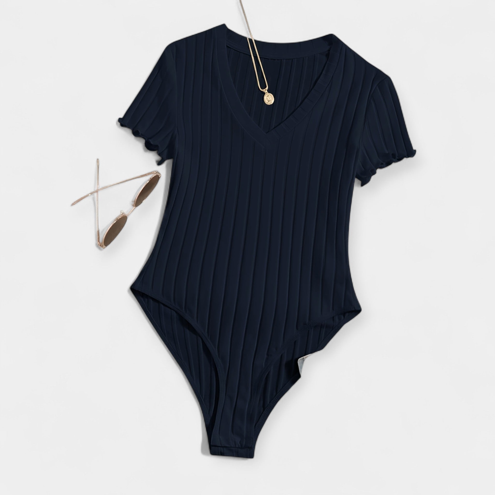 Bodysuit with Pipe Details