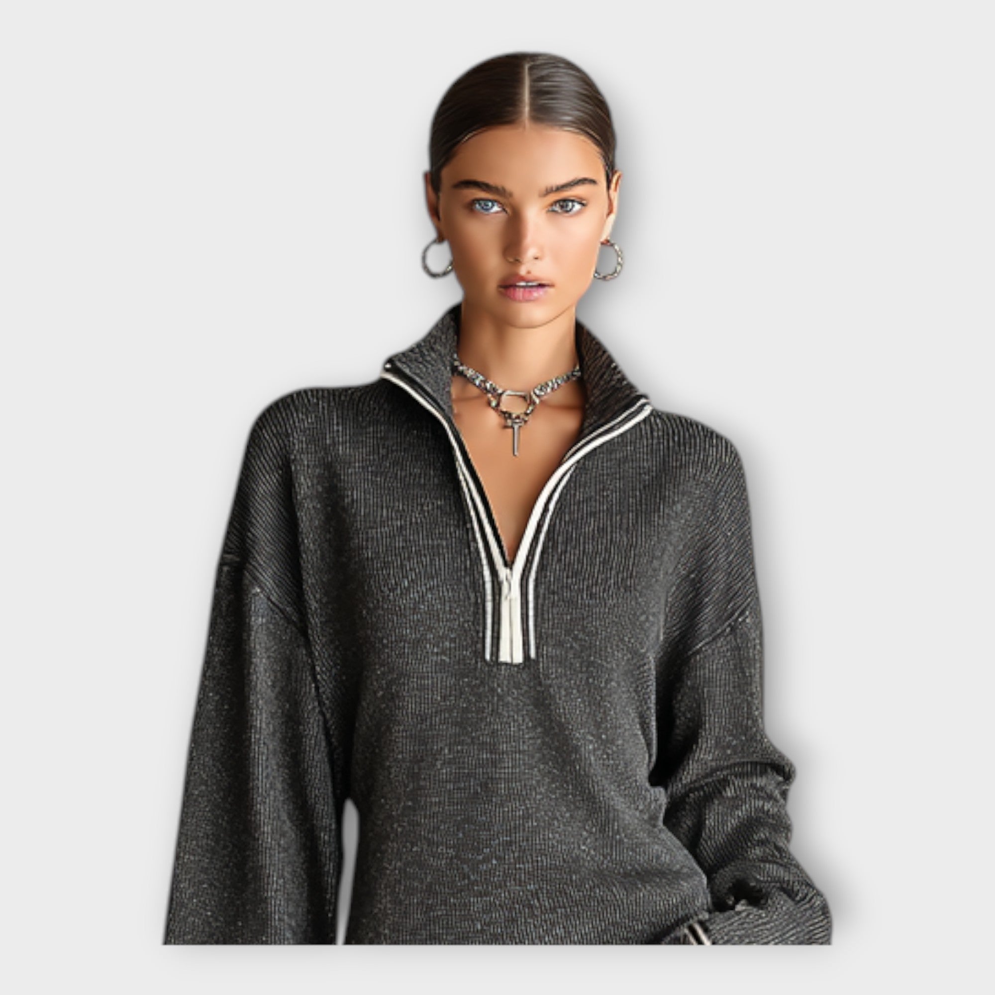 Knitted Dress with Relaxed Elegance