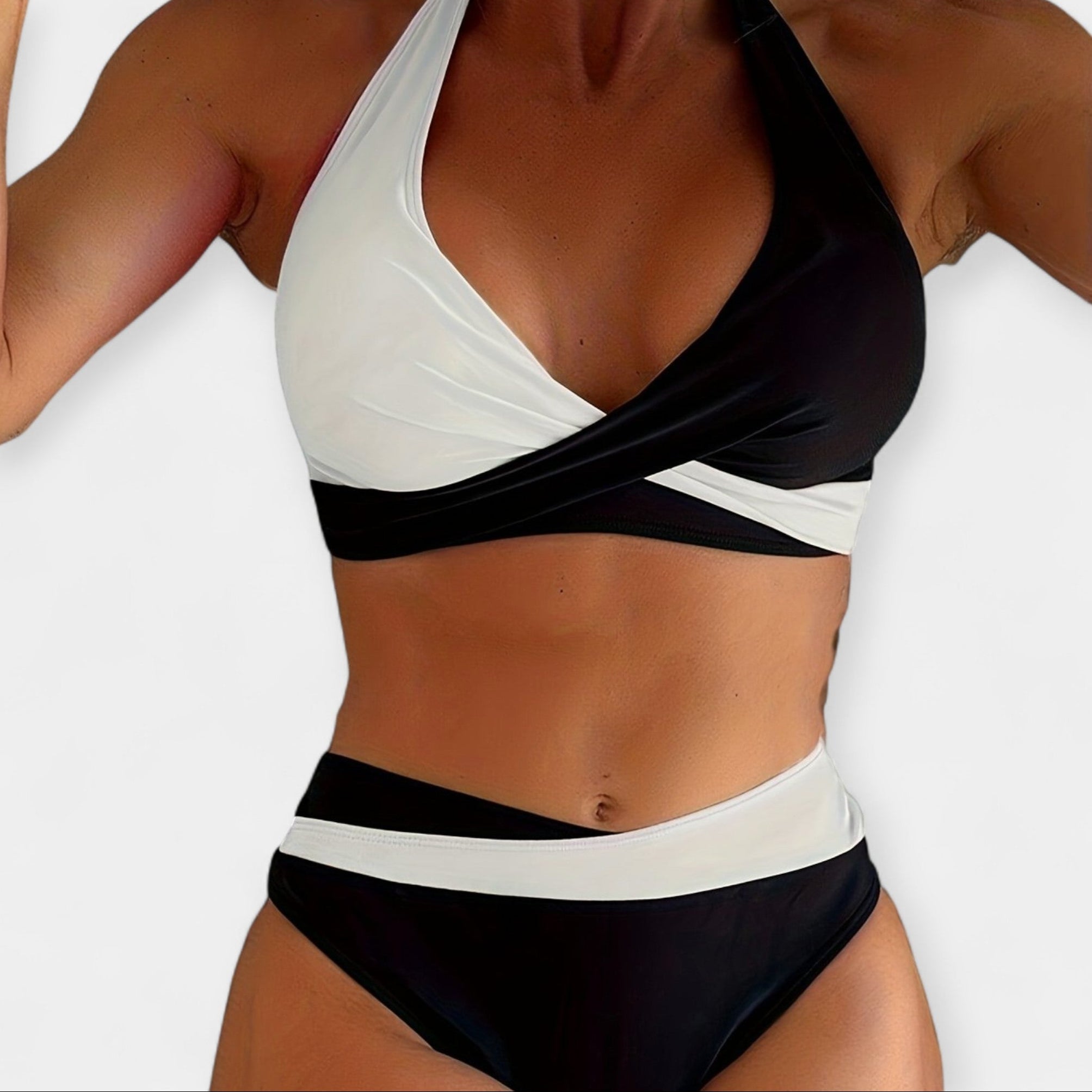 Bikini with Cross Neckline