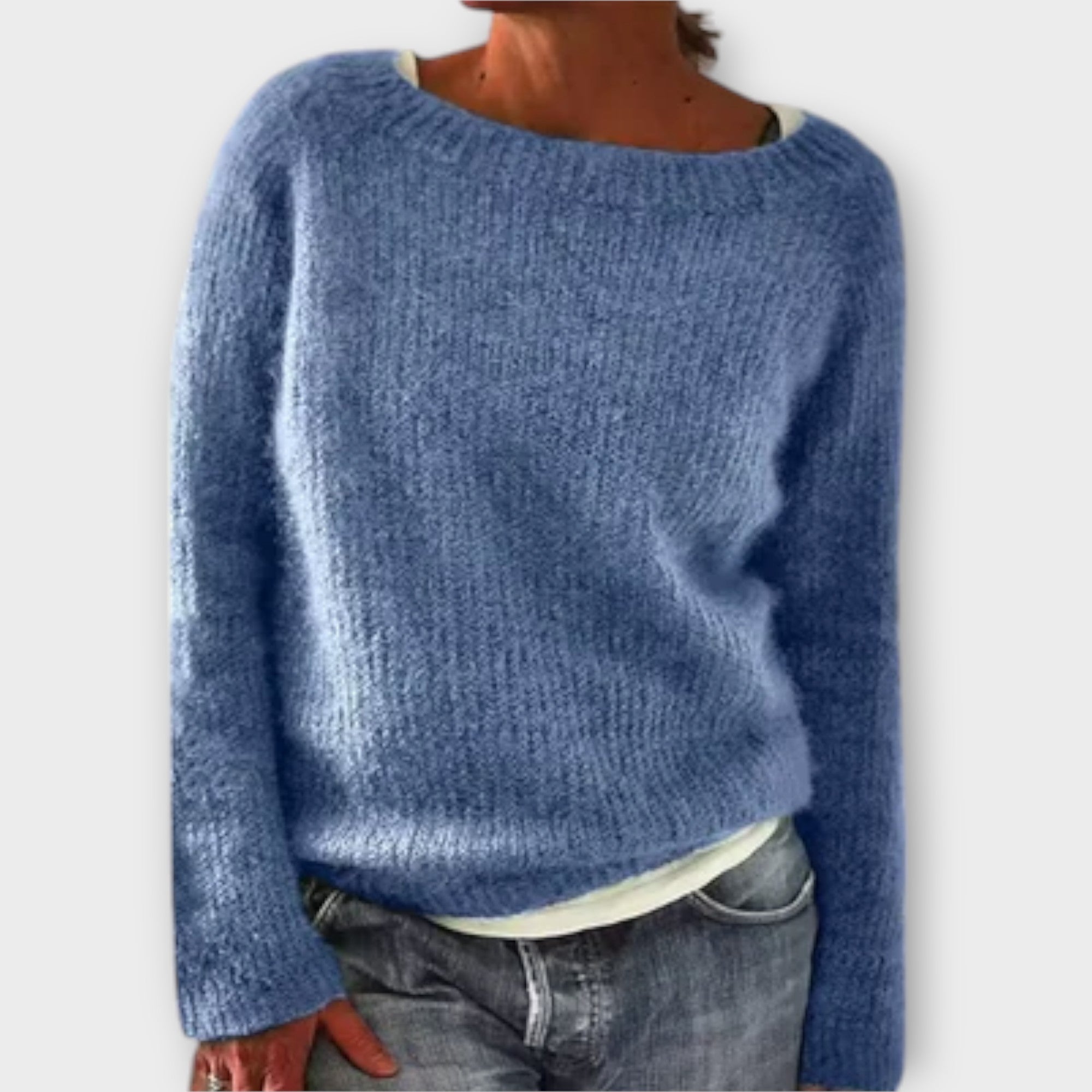 Knitted Sweater with Minimal Design