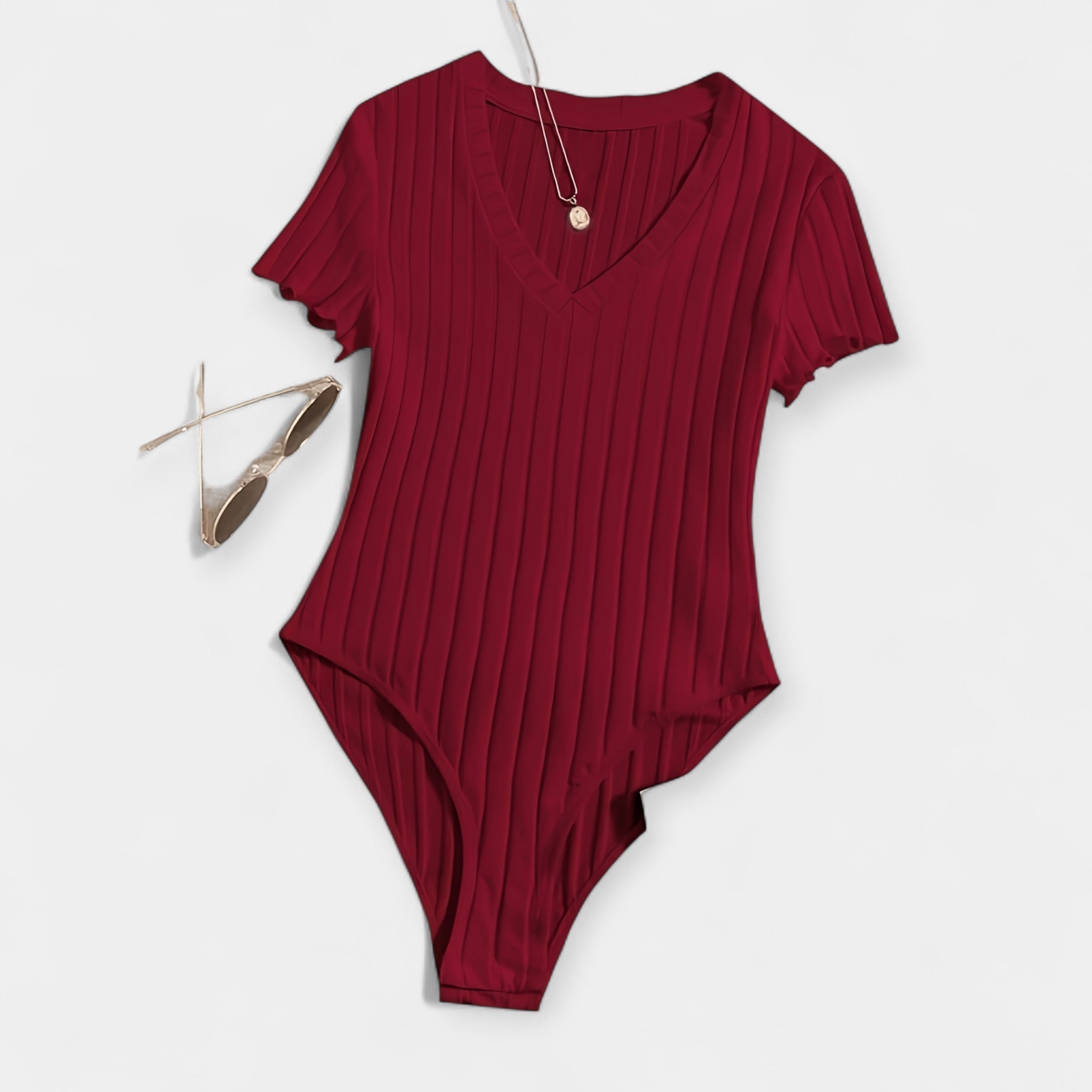 Bodysuit with Pipe Details