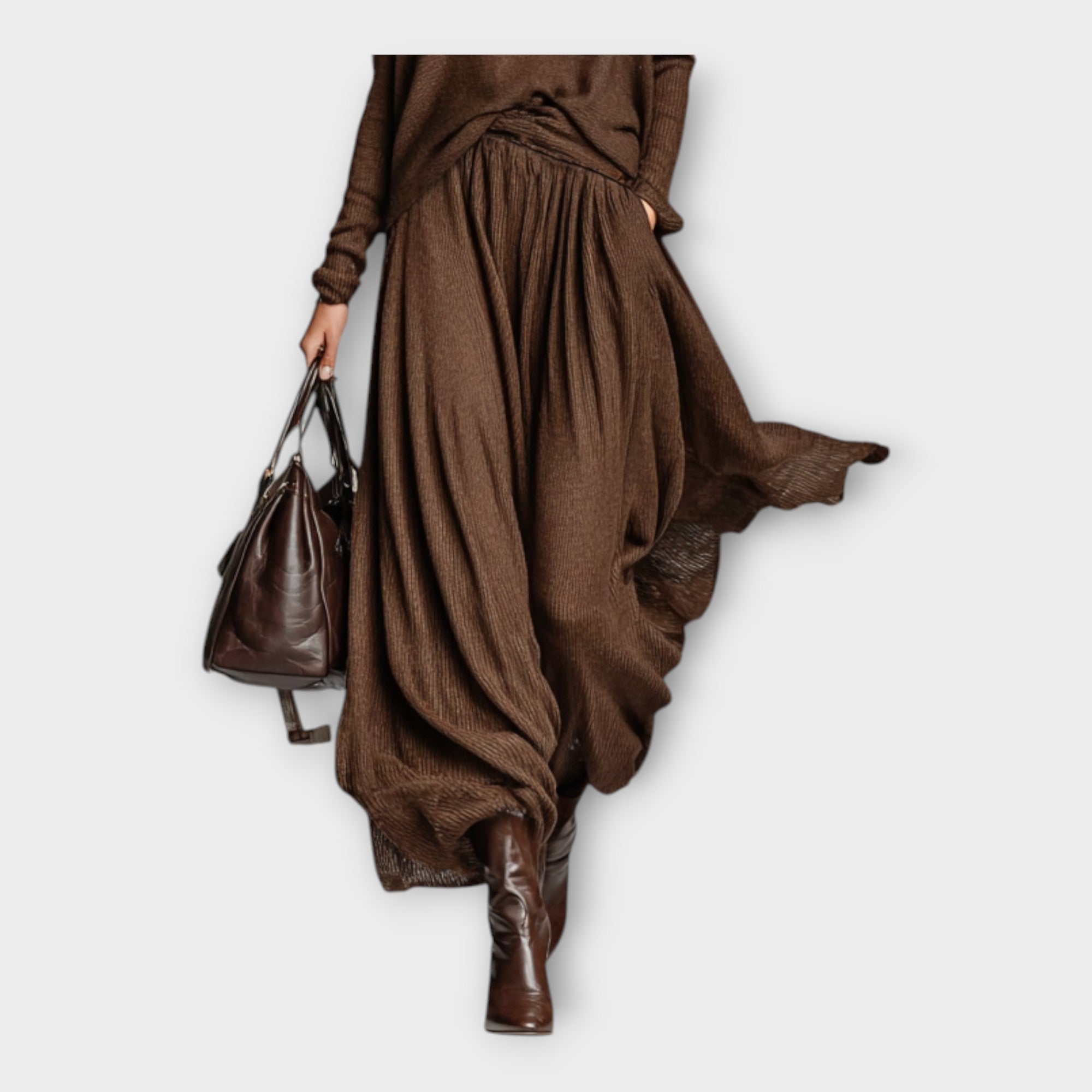 Knit Set with Airy Elegance