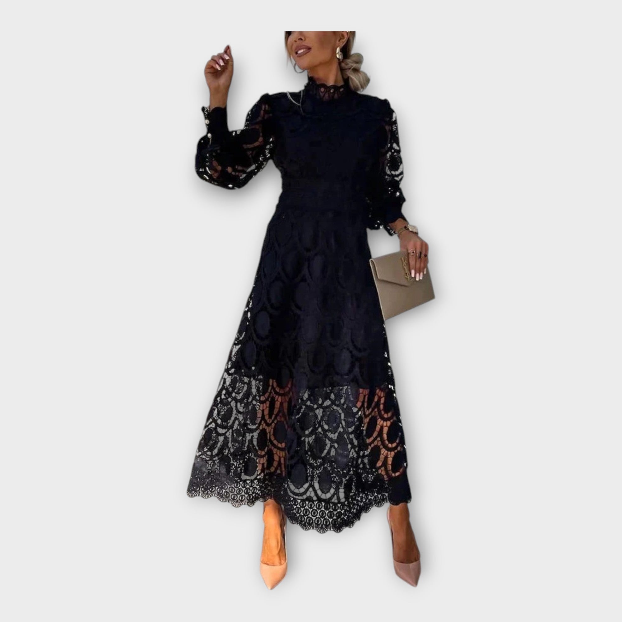 Refined Lace Dress with Elegant Design
