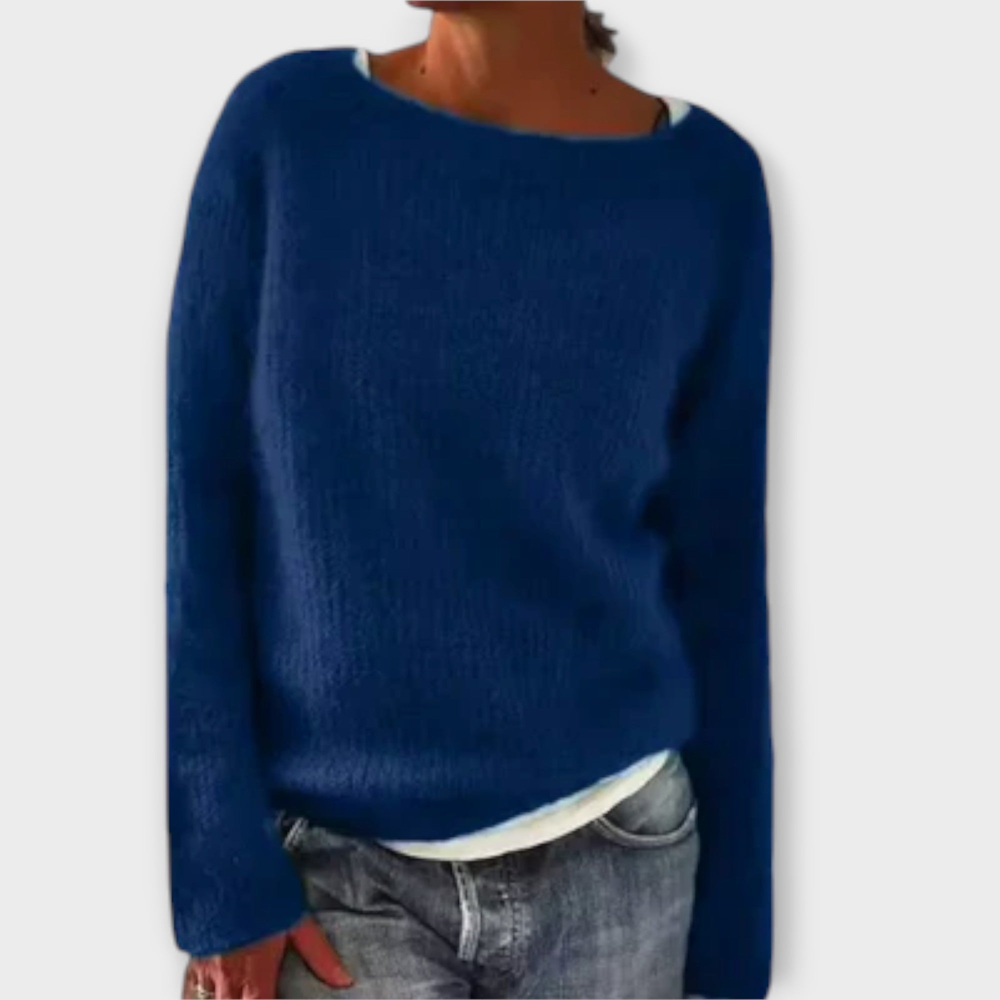 Knitted Sweater with Minimal Design