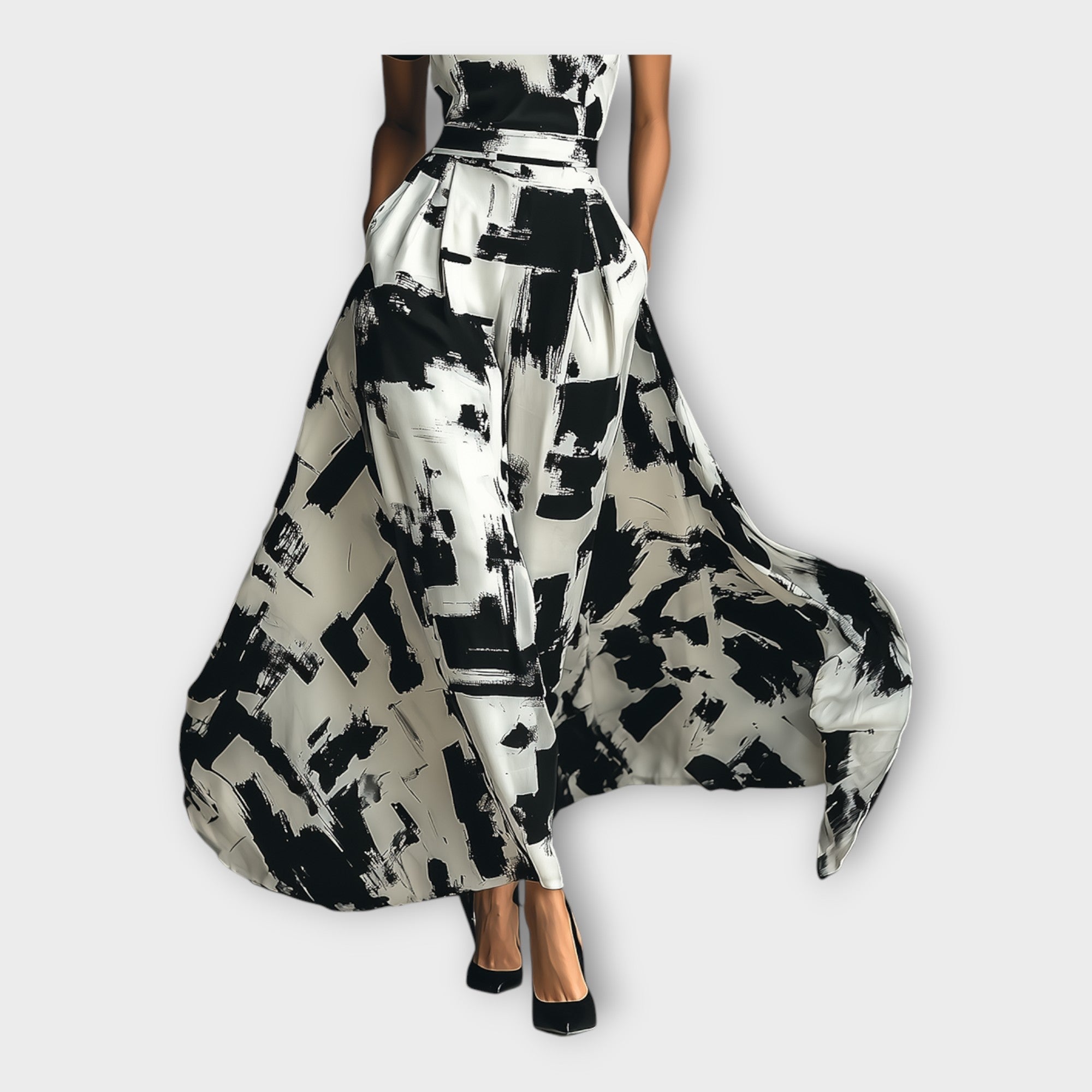 Long Dress with Artistic Elegance