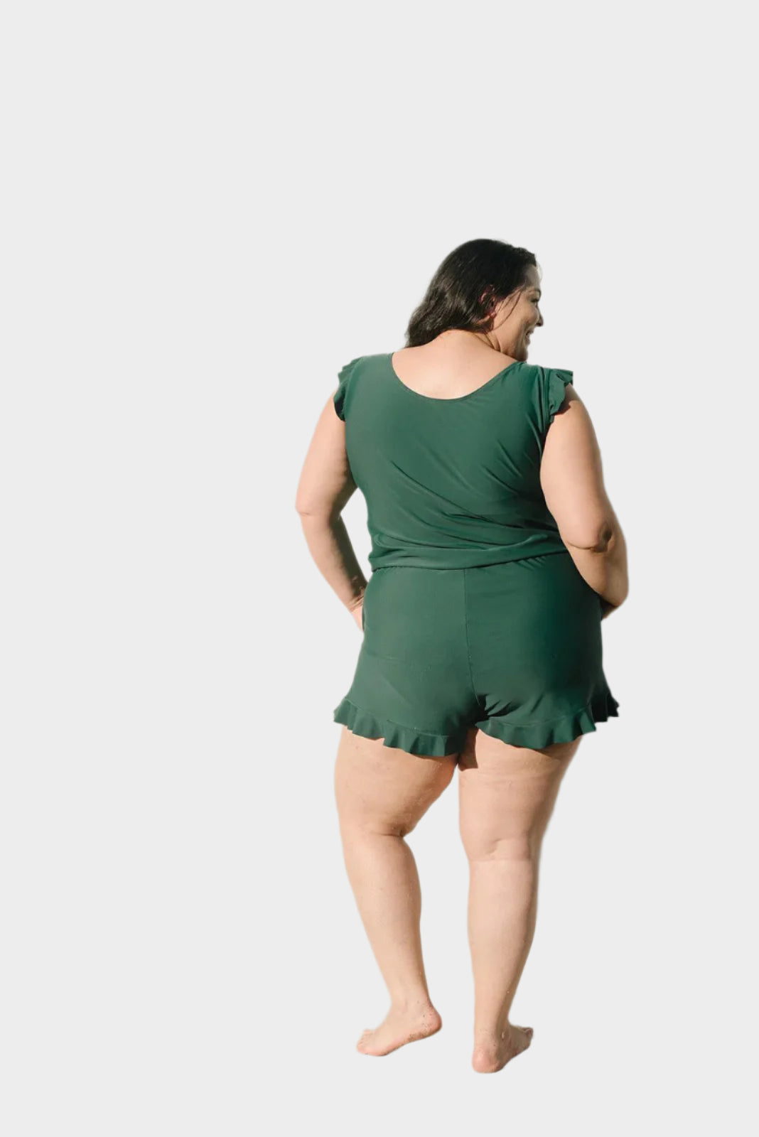 Swimwear with Ruffles and Bust Support