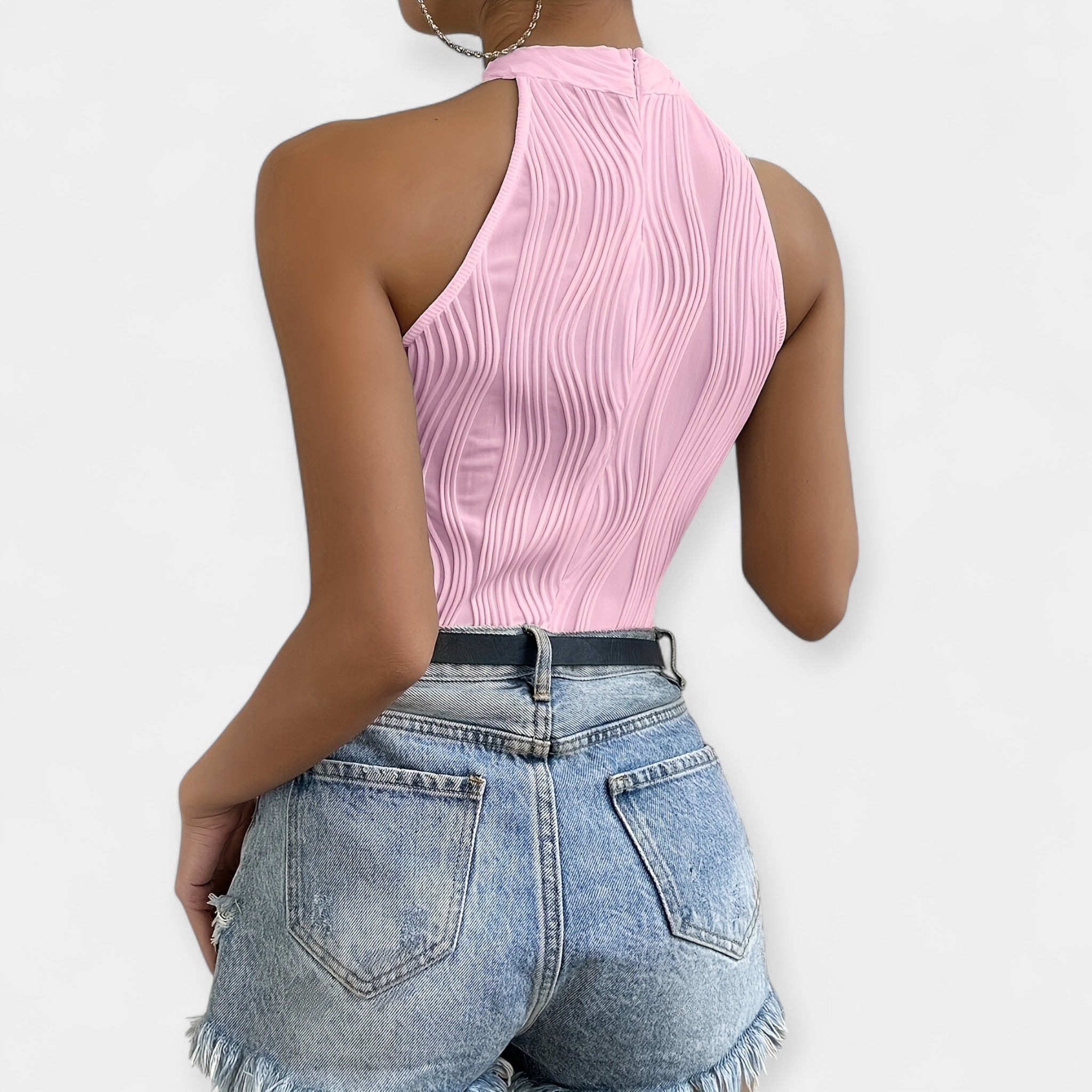 Full-Body Bodysuit with Adjustable Ruching