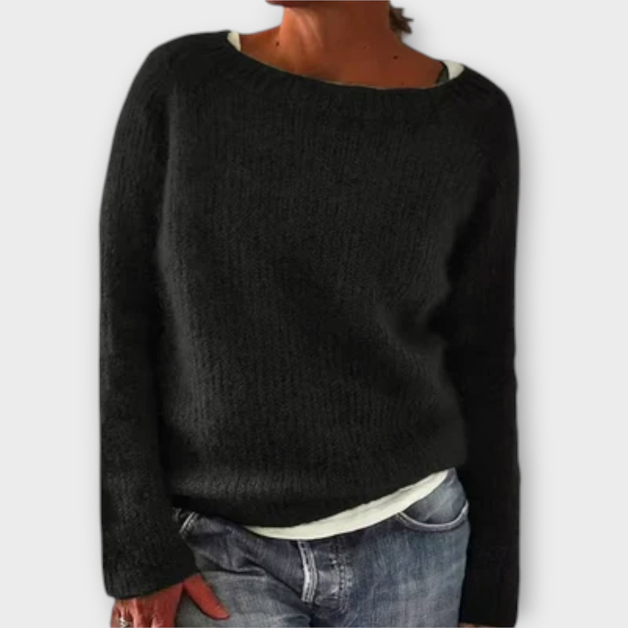 Knitted Sweater with Minimal Design