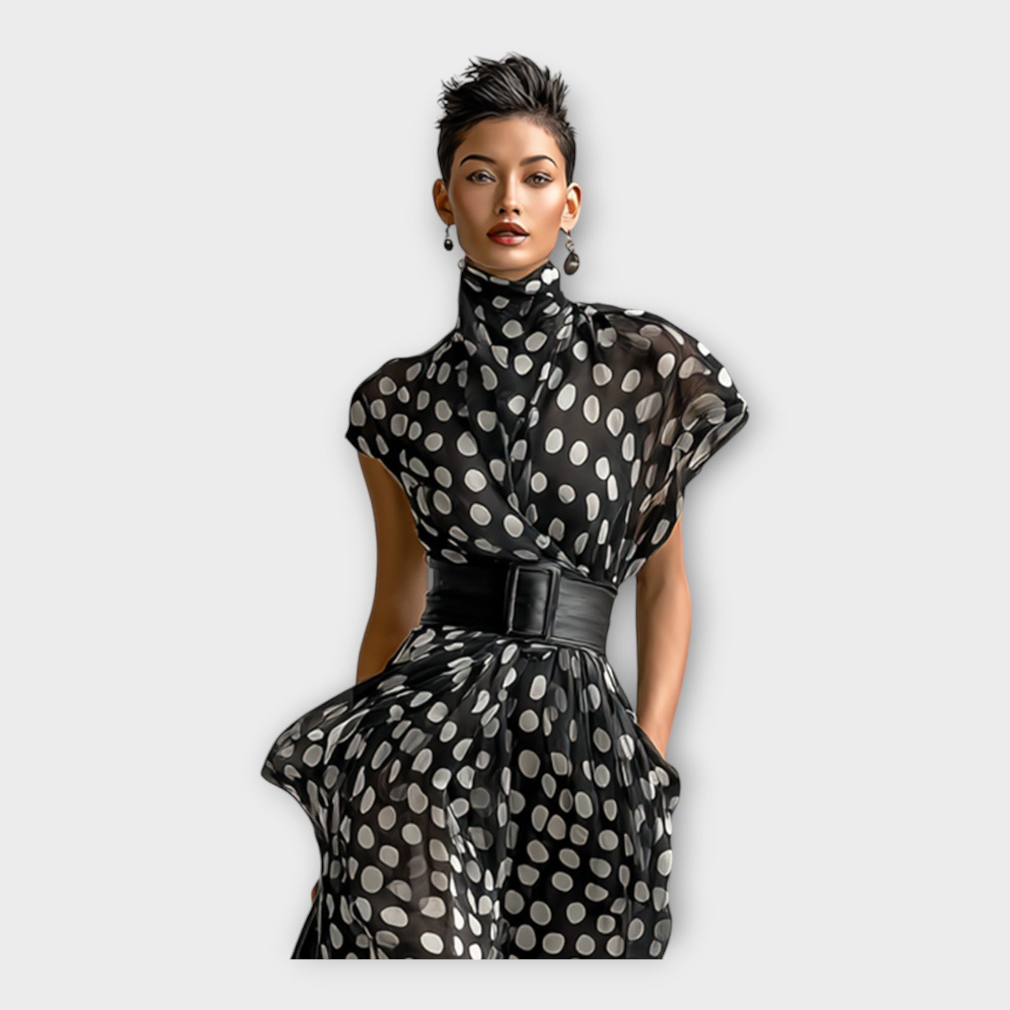 Long dress with refined and timeless aesthetics