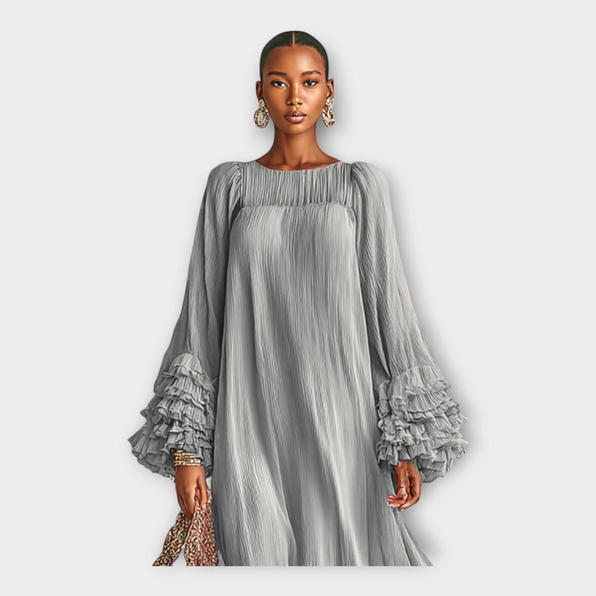 Airy Long Dress with Elegant Details