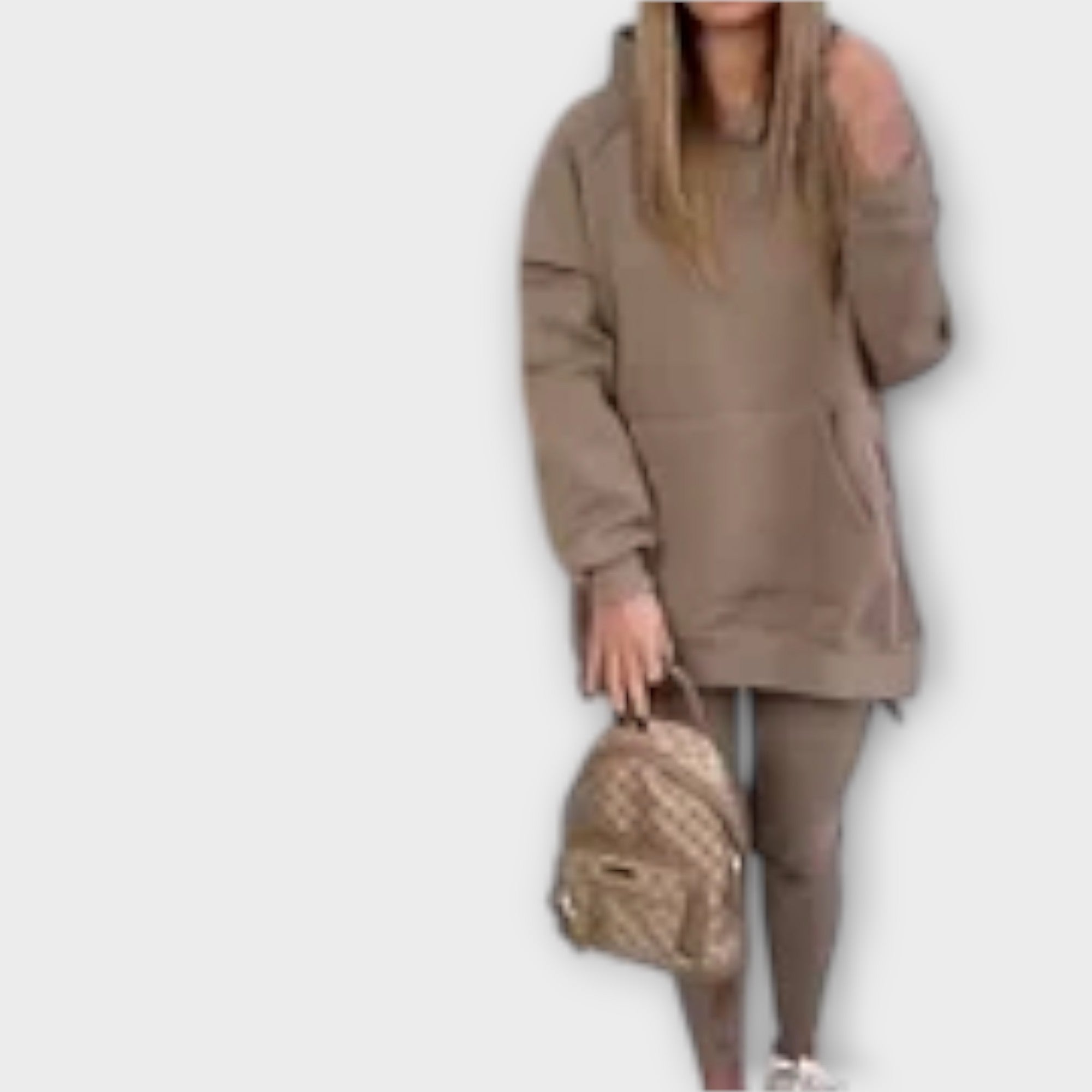 Loungewear Set with Relaxed Fit and Minimal Aesthetic