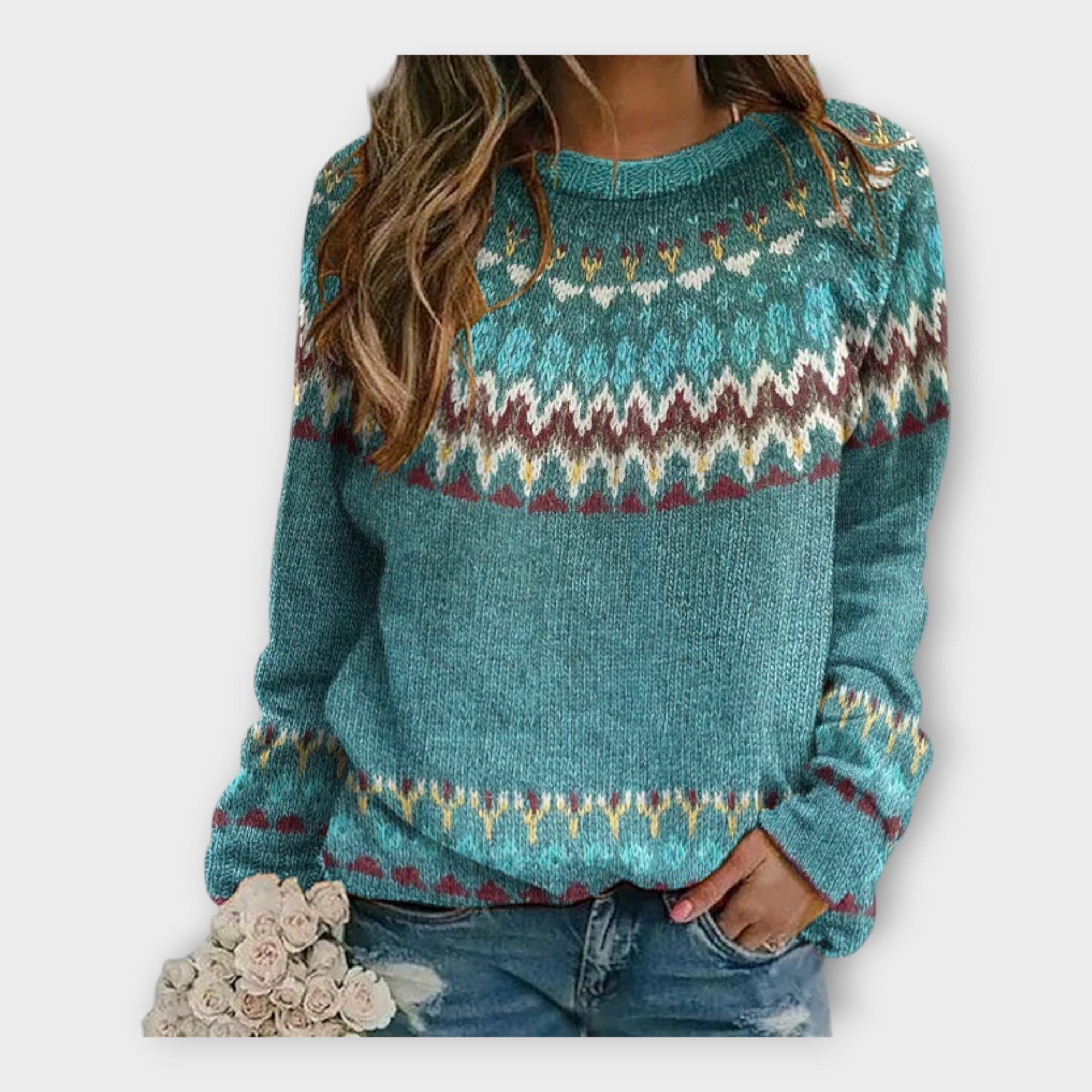 Sweater with Modern Design