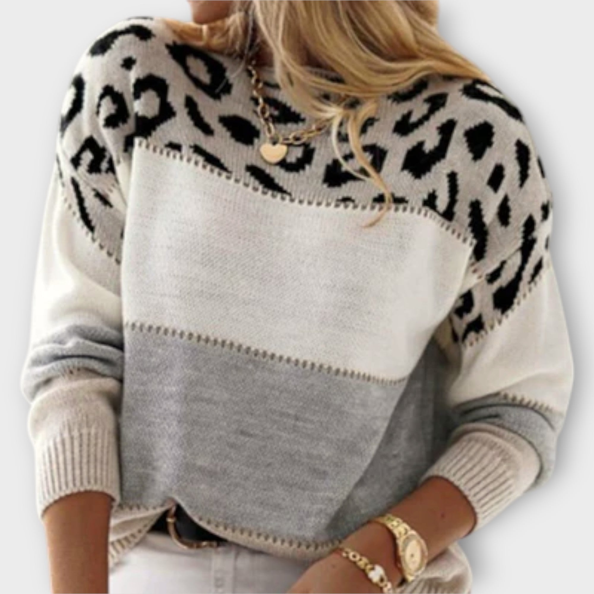 Cheyenne - Comfortable Leopard Print Sweater