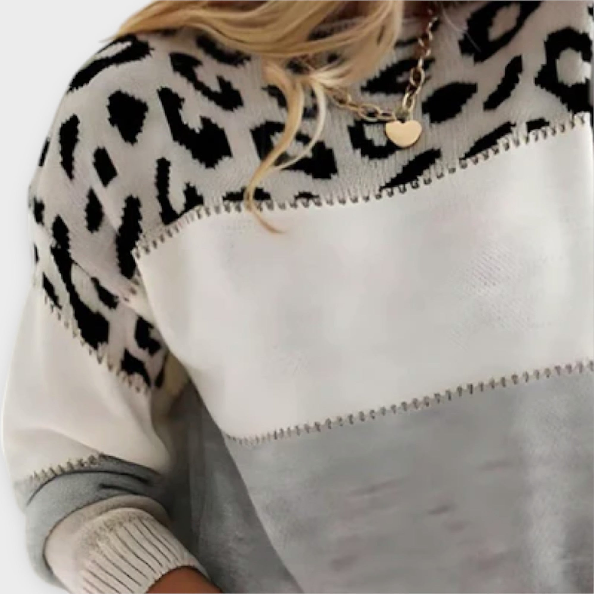 Cheyenne - Comfortable Leopard Print Sweater