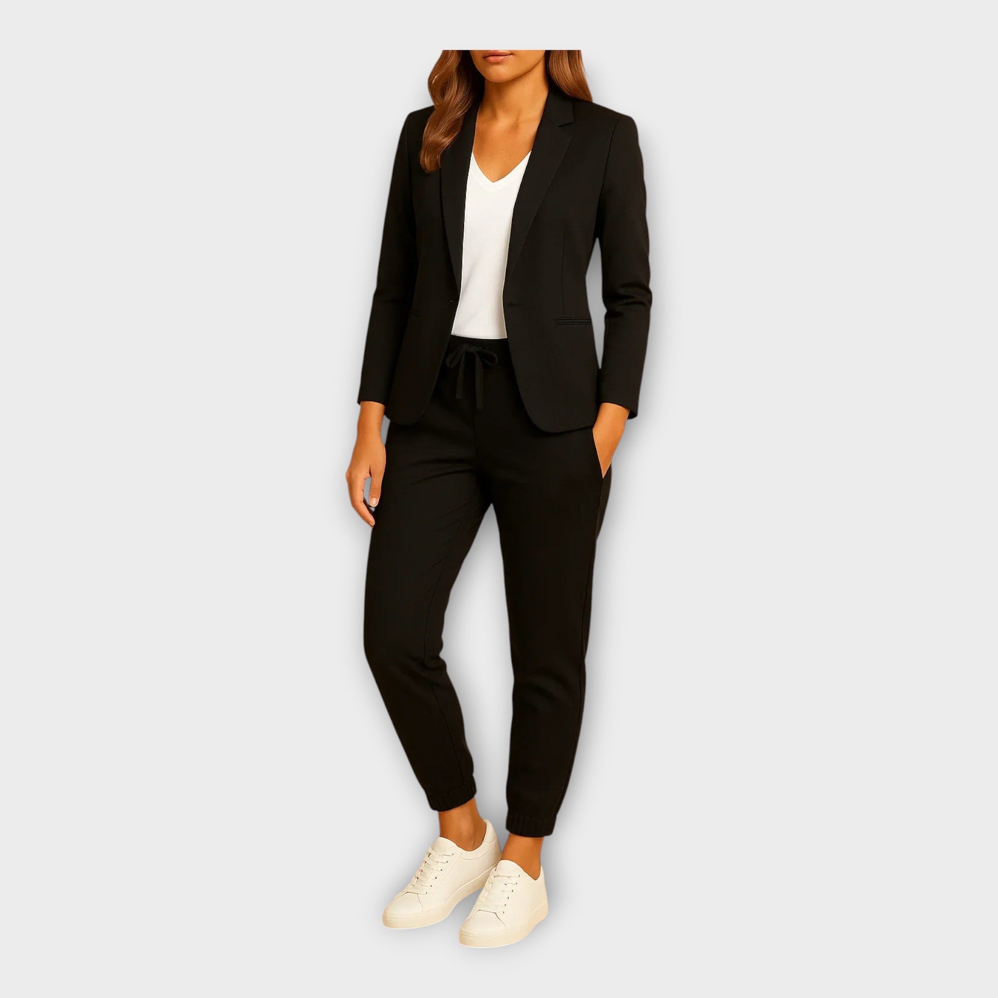 Women's Suit with Blazer and Jogger Trousers