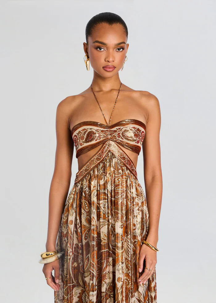 Maxi Dress Golden Aura